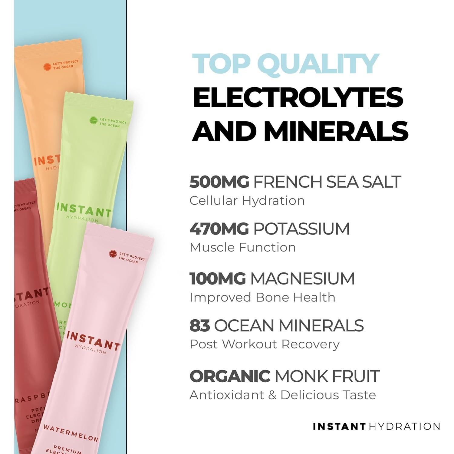 Paquete Variado de Polvo de Electrolitos Sin Azúcar - 12 Palitos