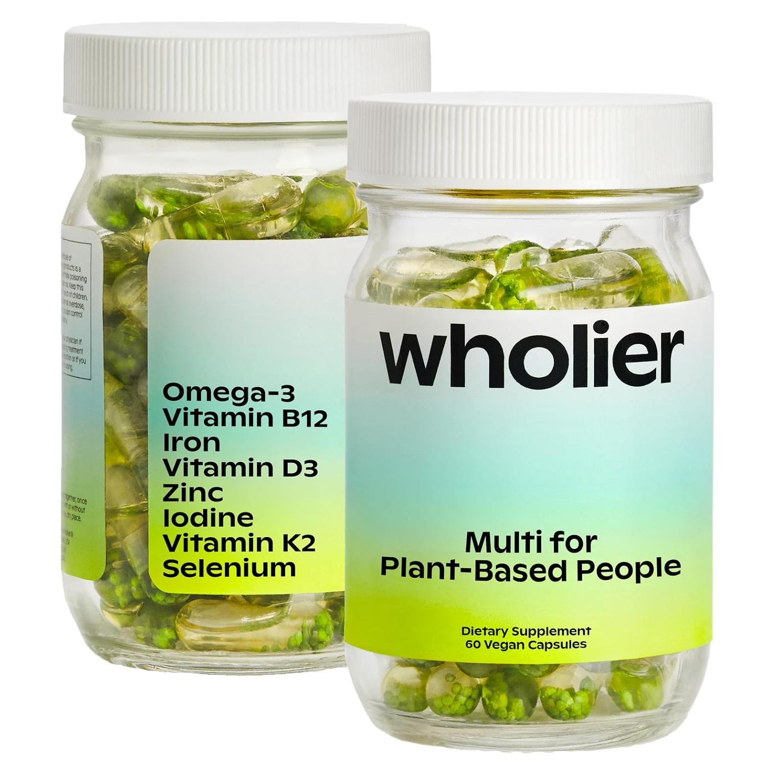 Multivitamina Vegana Wholier Omega-3 DHA EPA 60 Cápsulas