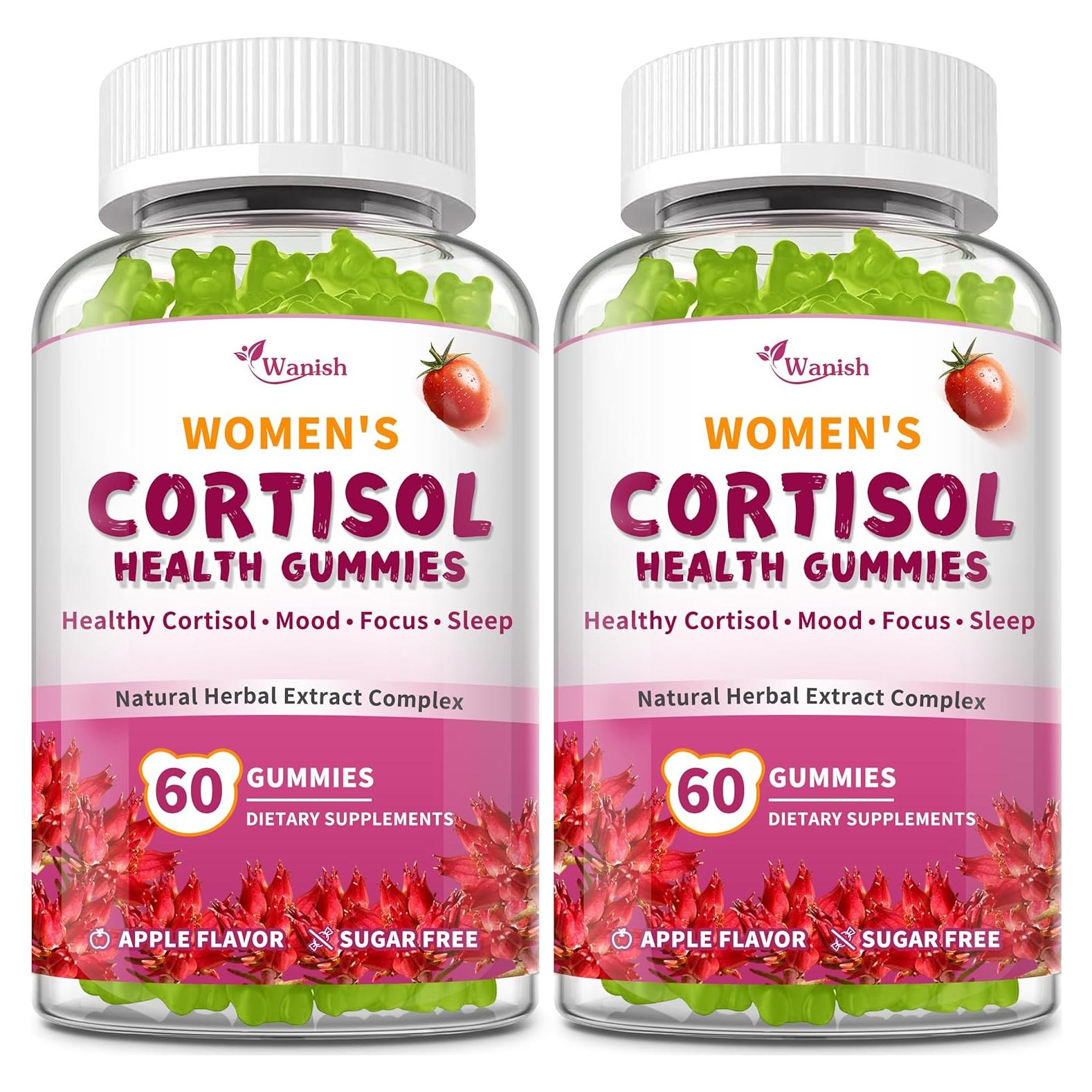 Gomitas de Cortisol Wanish para Mujeres - 120 Unidades Veganas