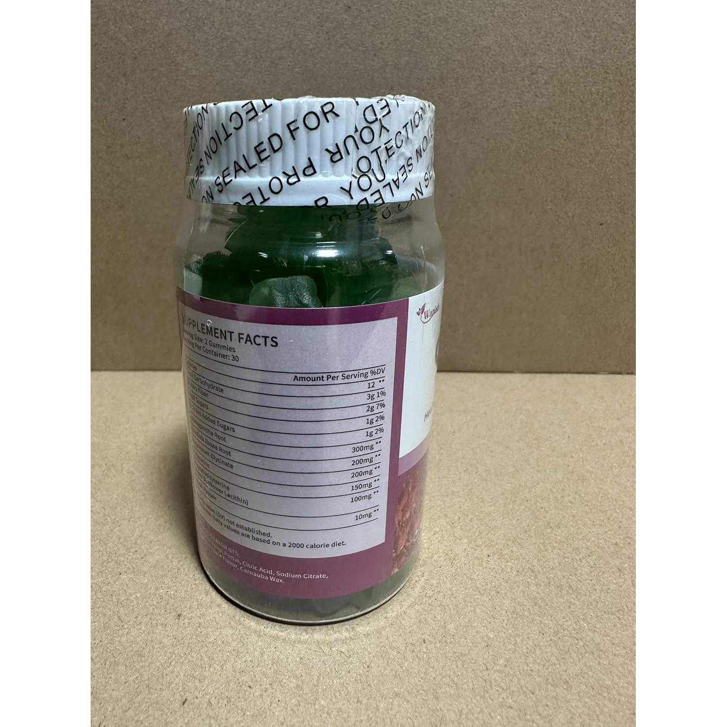 Gomitas de Cortisol Wanish para Mujeres - 120 Unidades Veganas