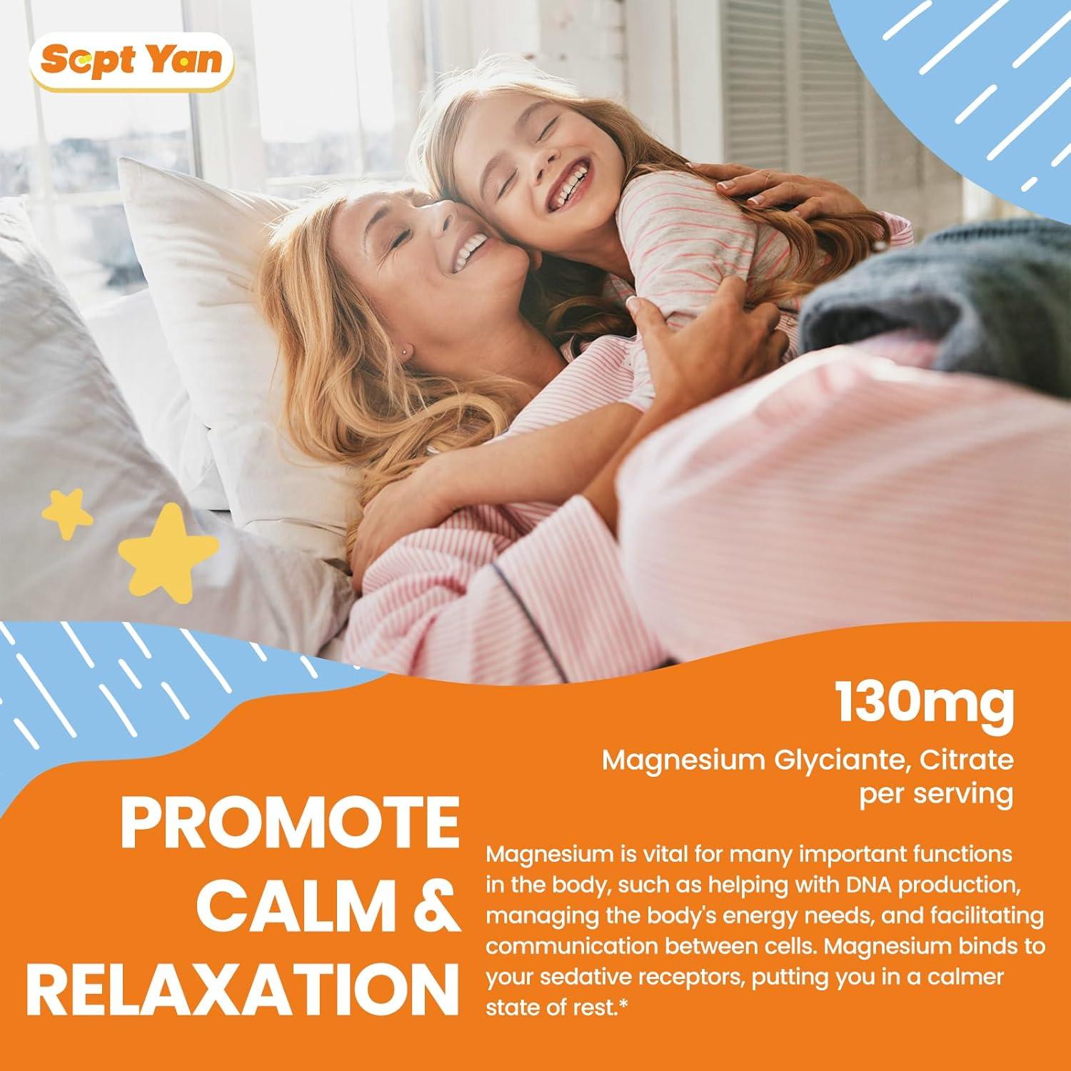 Gomitas de Magnesio Sin Azúcar Sept Yan 60 Unidades Sabor Naranja