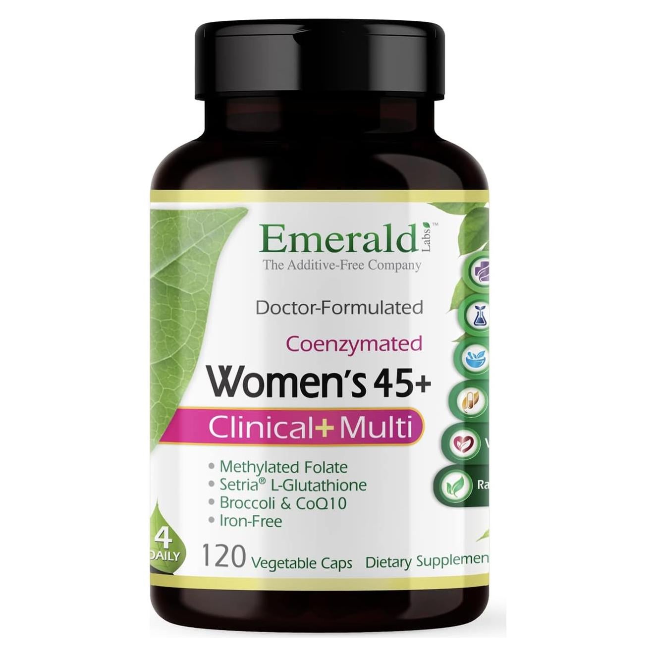 Multivitamínico para Mujeres 45+ Emerald Labs - 120 Cápsulas