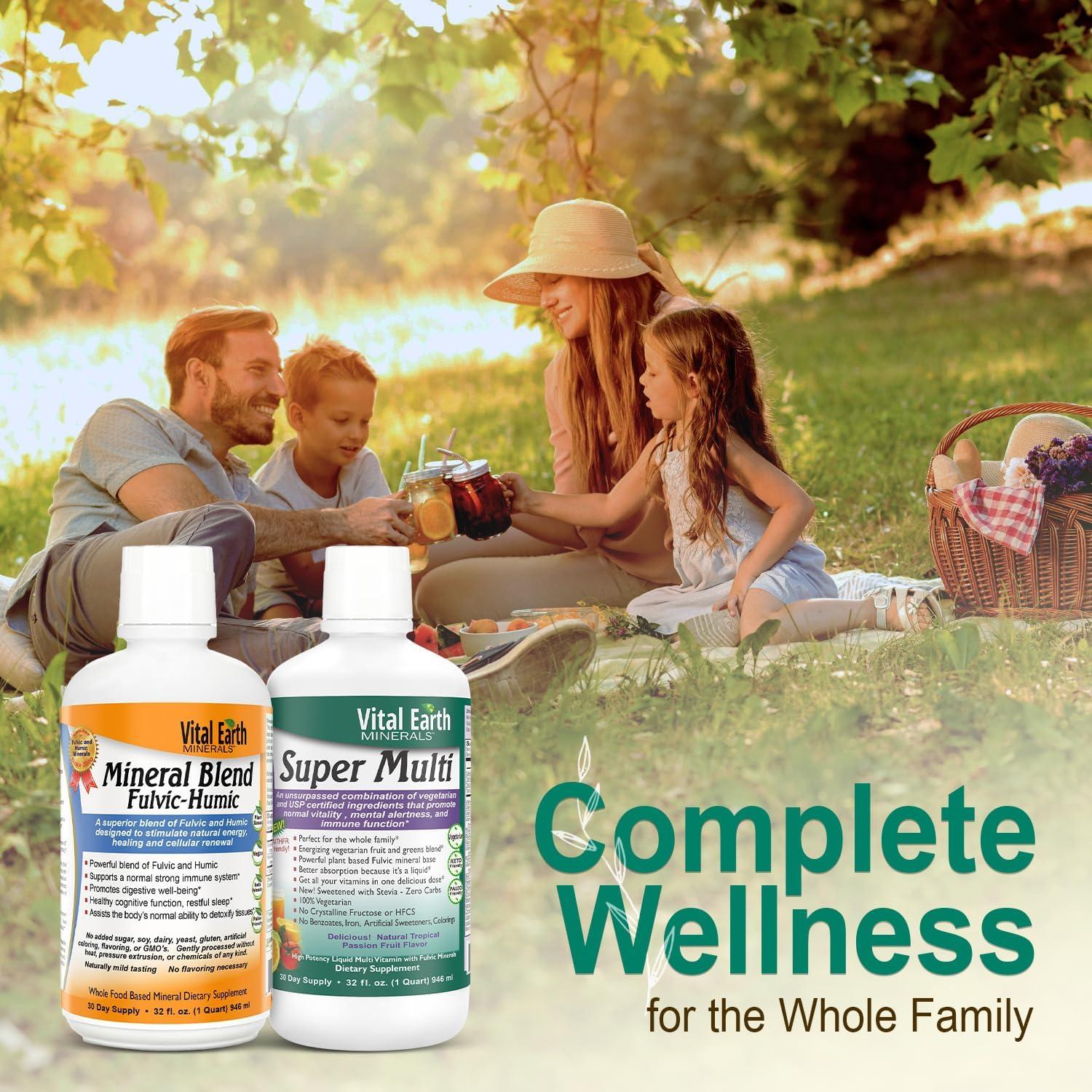 Vital Earth Minerals Detox 32 Oz - Multivitaminas Líquidas y Minerales