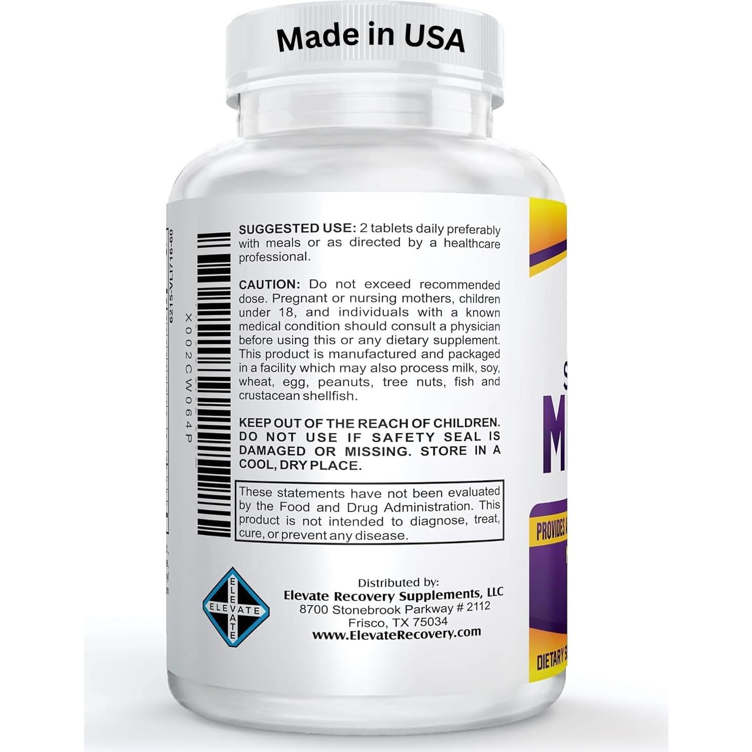 Suplemento Multimineral SUPER-MAX Sin Hierro 60 Tabletas