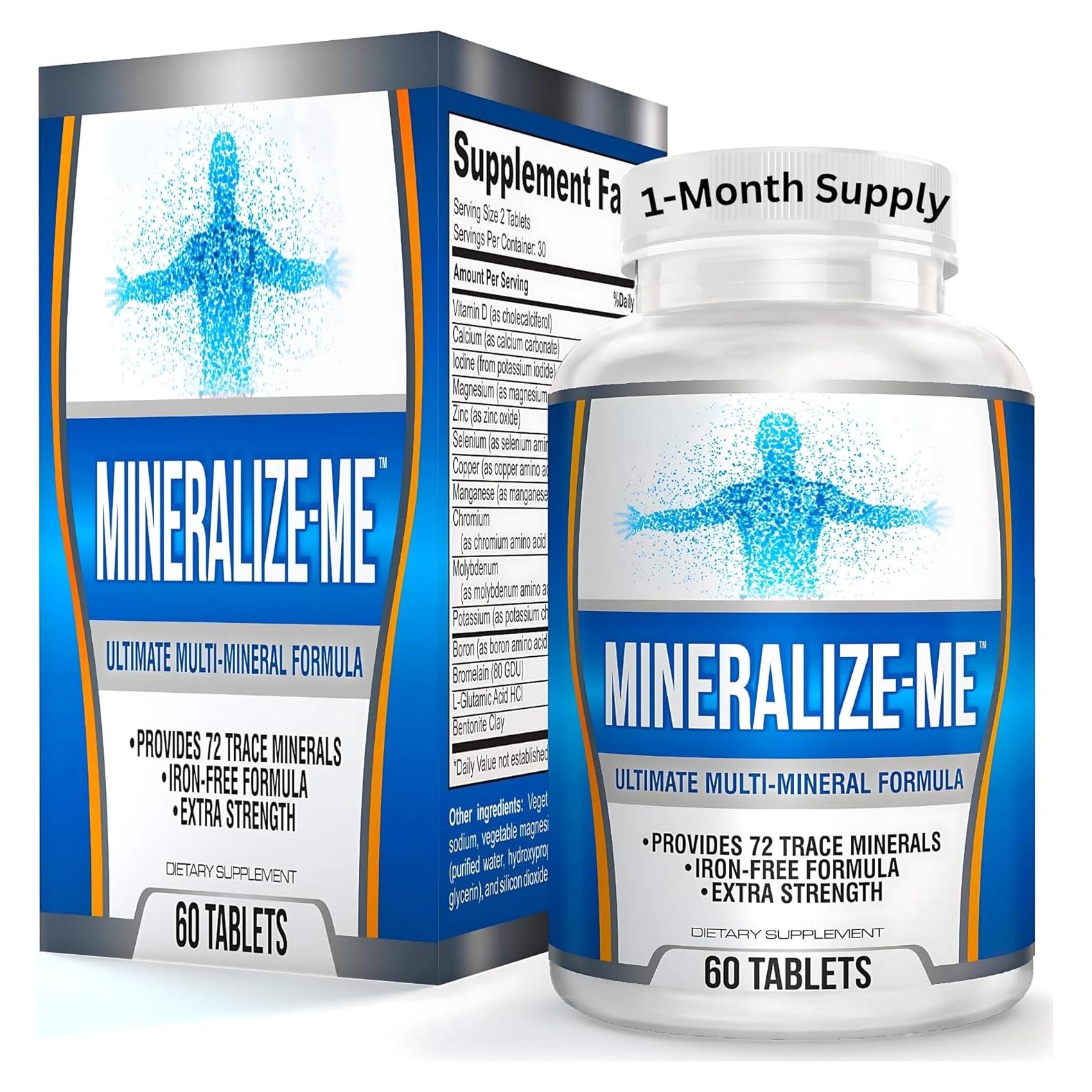 Suplemento Multimineral Libre de Hierro Elevate 60 Tabletas