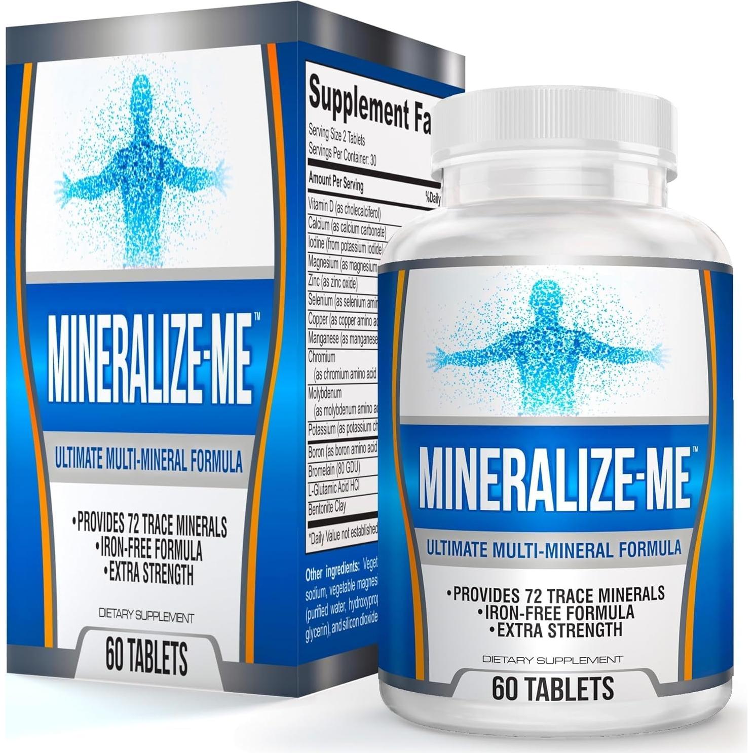 Suplemento Multimineral Libre de Hierro Elevate 60 Tabletas