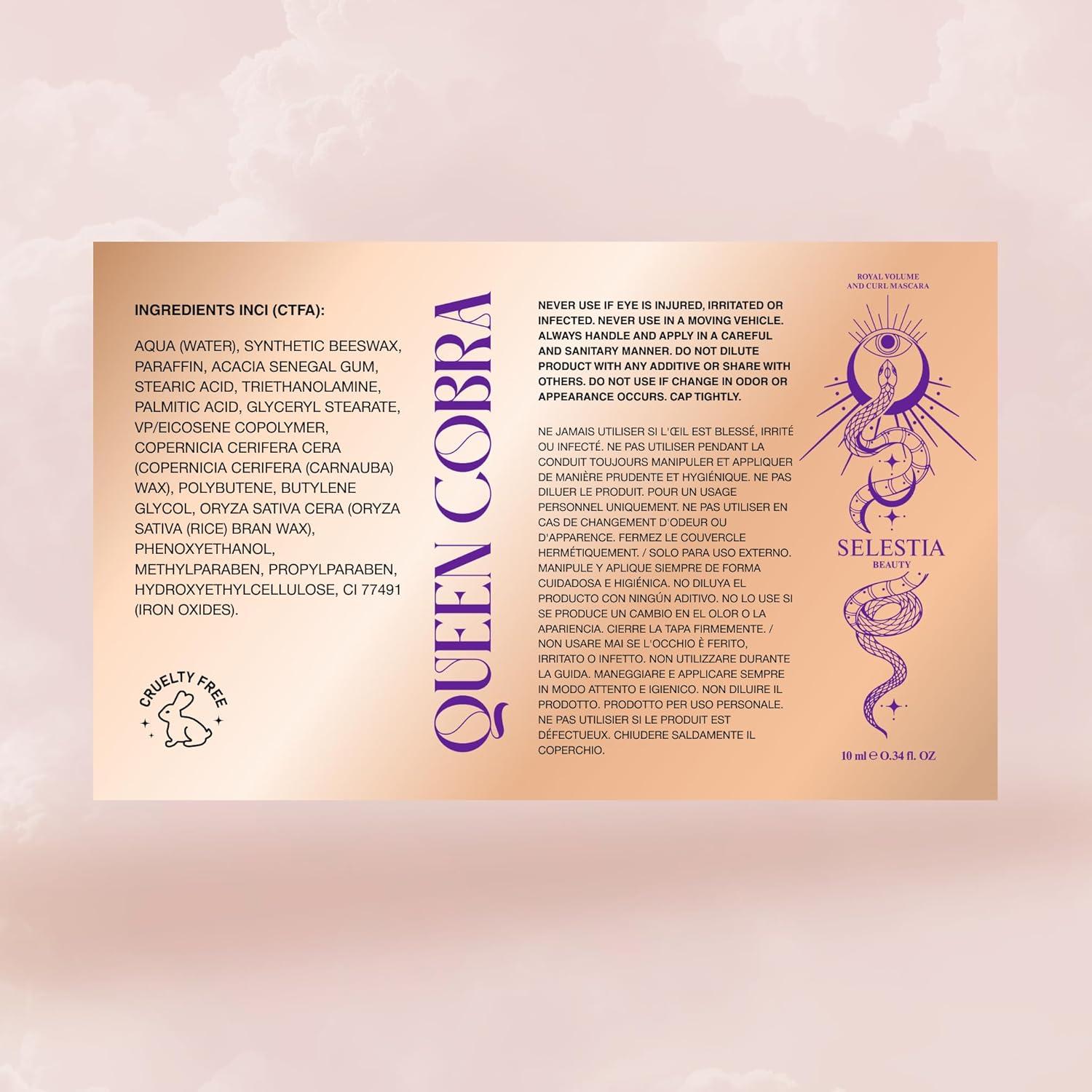 Máscara Voluminizadora Reina Cobra - 10 ml - Hecho en Italia