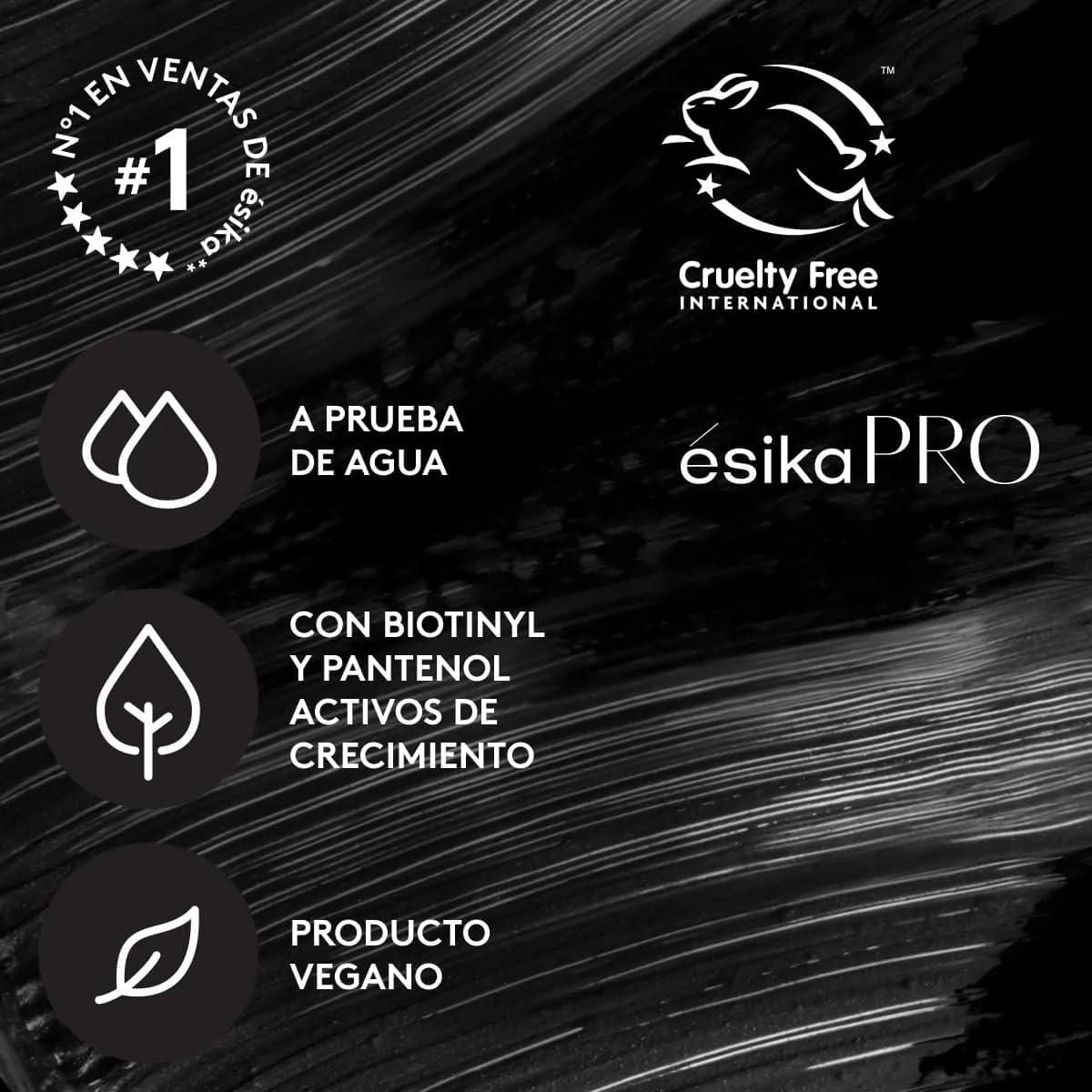 Máscara de Pestañas a Prueba de Agua Esika 8g - Longitud Inigualable