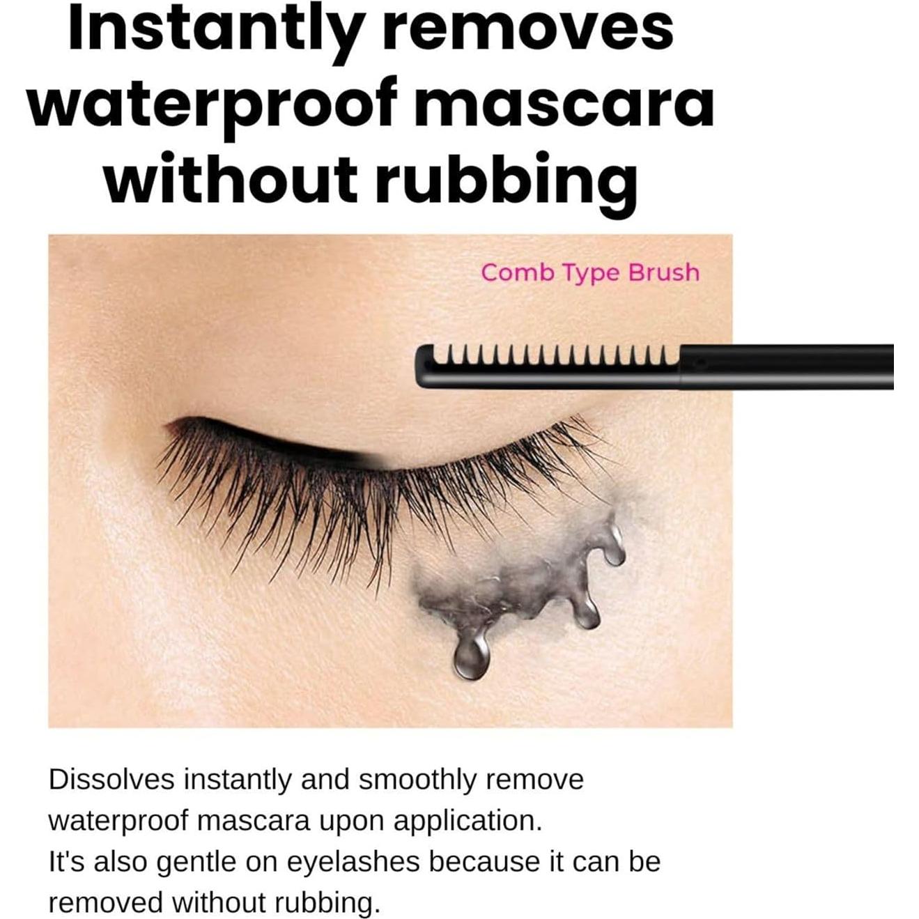 Máscara de Pestañas Resistente al Agua KissMe + Removedor 2 Set