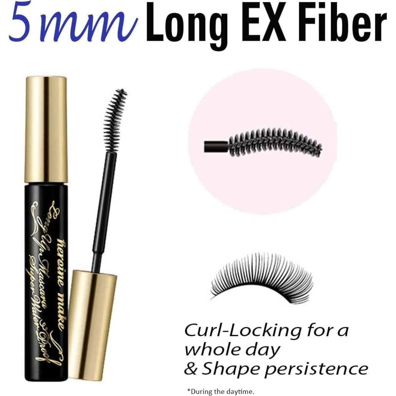 Máscara de Pestañas Resistente al Agua KissMe + Removedor 2 Set