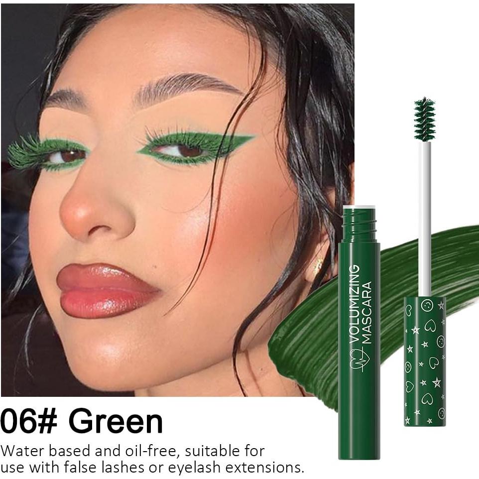 Máscara de Pestañas Impermeable BINGBRUSH 4.14 ml Verde