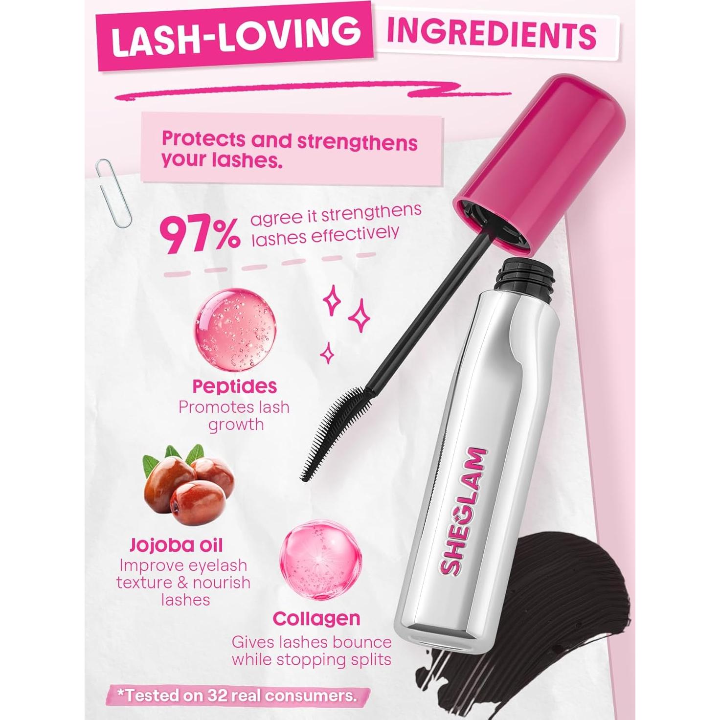 Máscara Voluminizadora SHEGLAM Up & Out Resistente al Agua