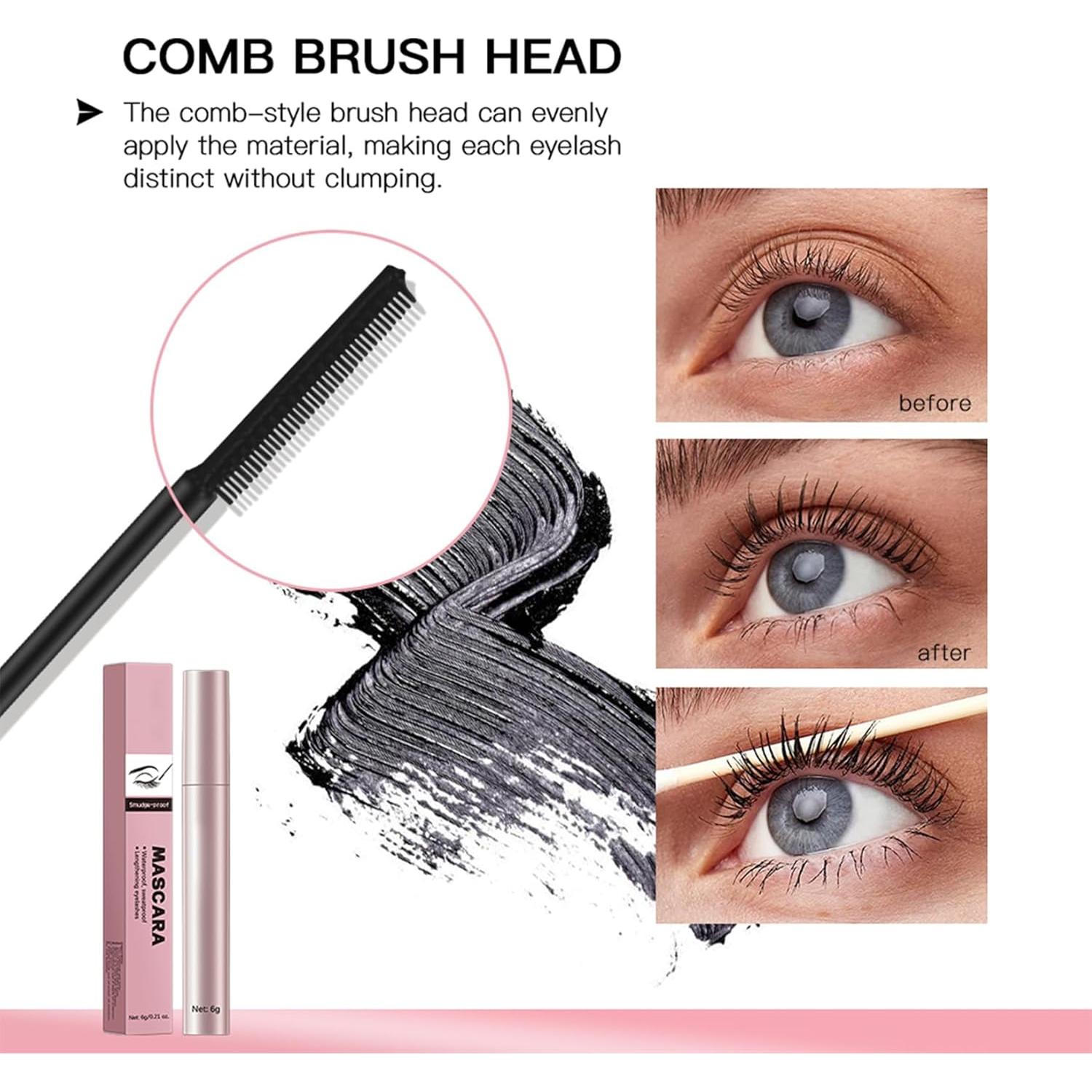 Máscara de Pestañas Alargadora y Rizada Ayzololo 73g