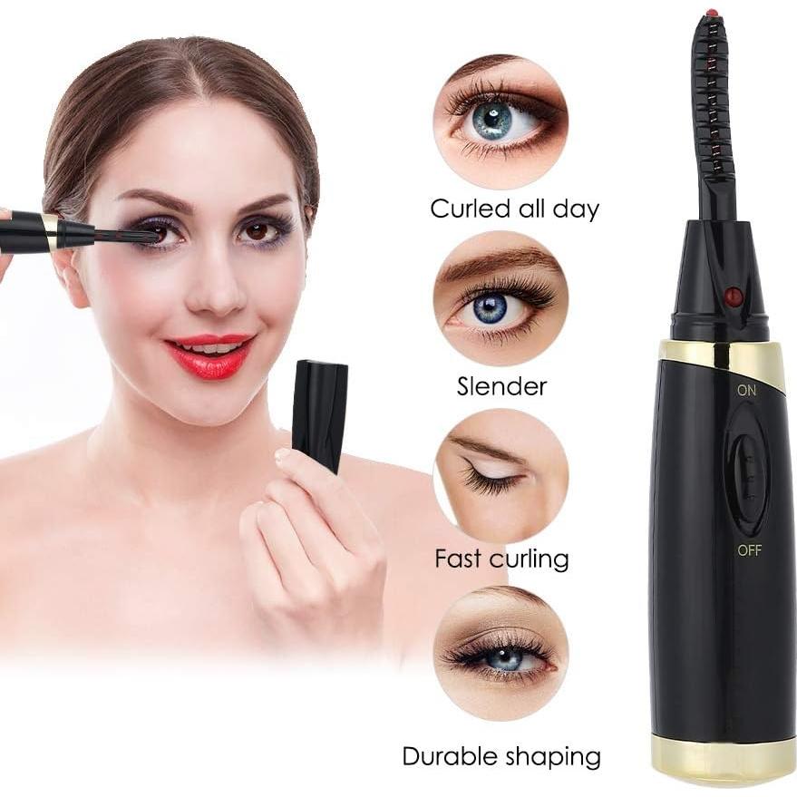 Rizador de Pestañas Eléctrico TMISHION Mini Portátil Negro