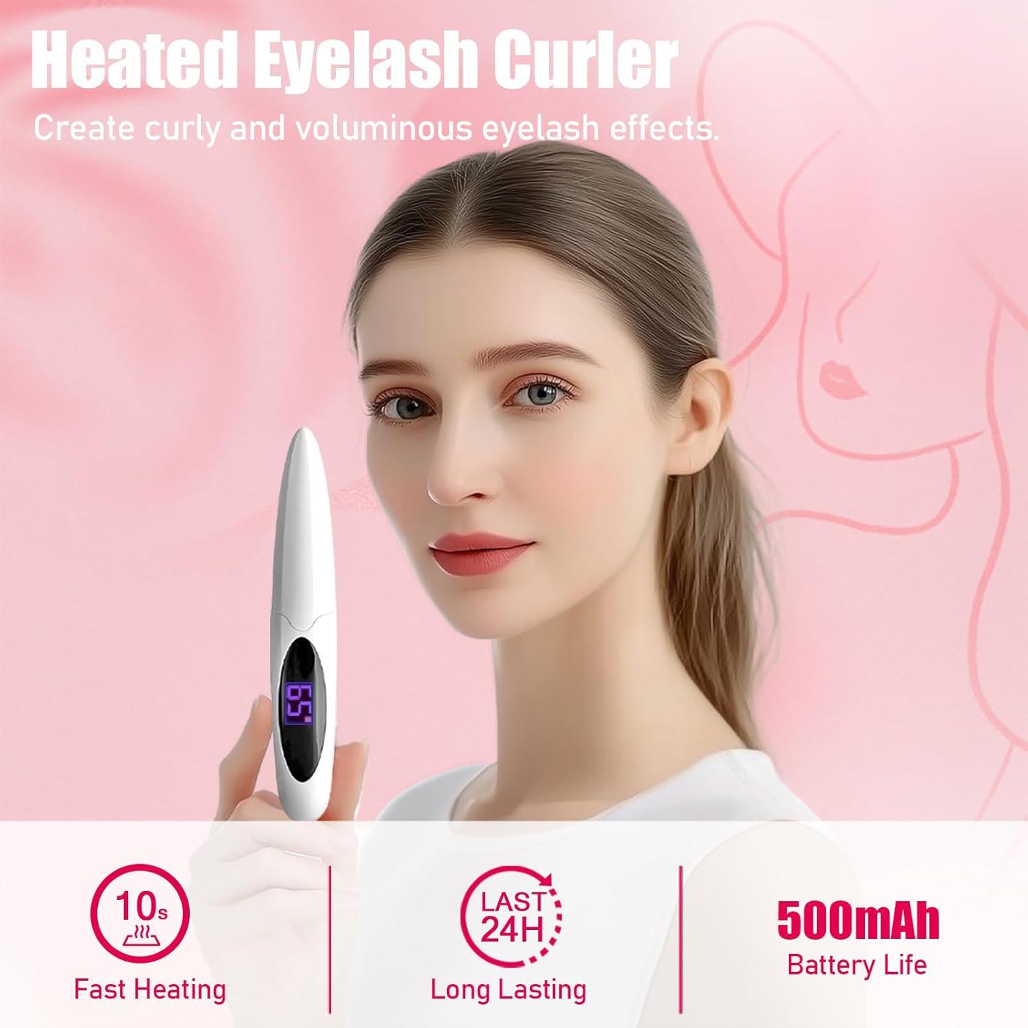 Rizador de Pestañas Eléctrico Shenlanbolt Blanco 3 Temperaturas