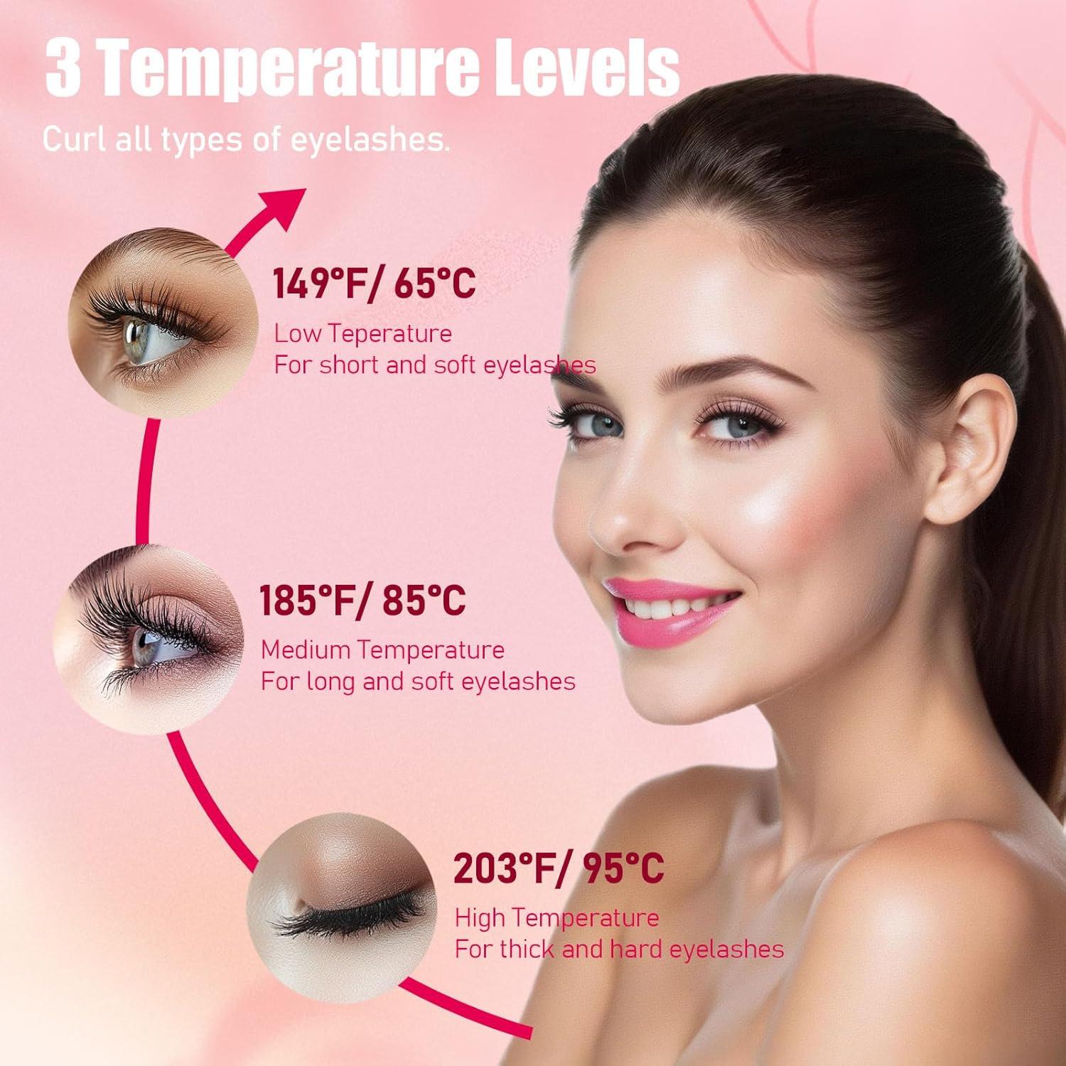 Rizador de Pestañas Eléctrico Shenlanbolt Blanco 3 Temperaturas