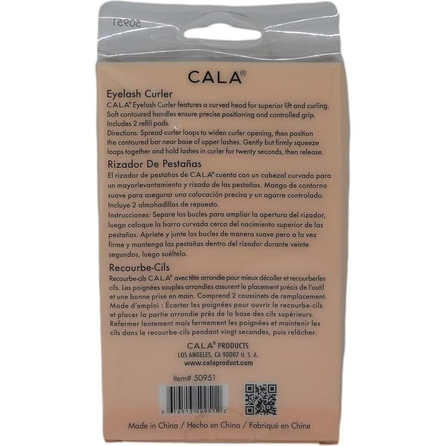 Rizador de Pestañas Cala ROSEGOLD con 3 Almohadillas