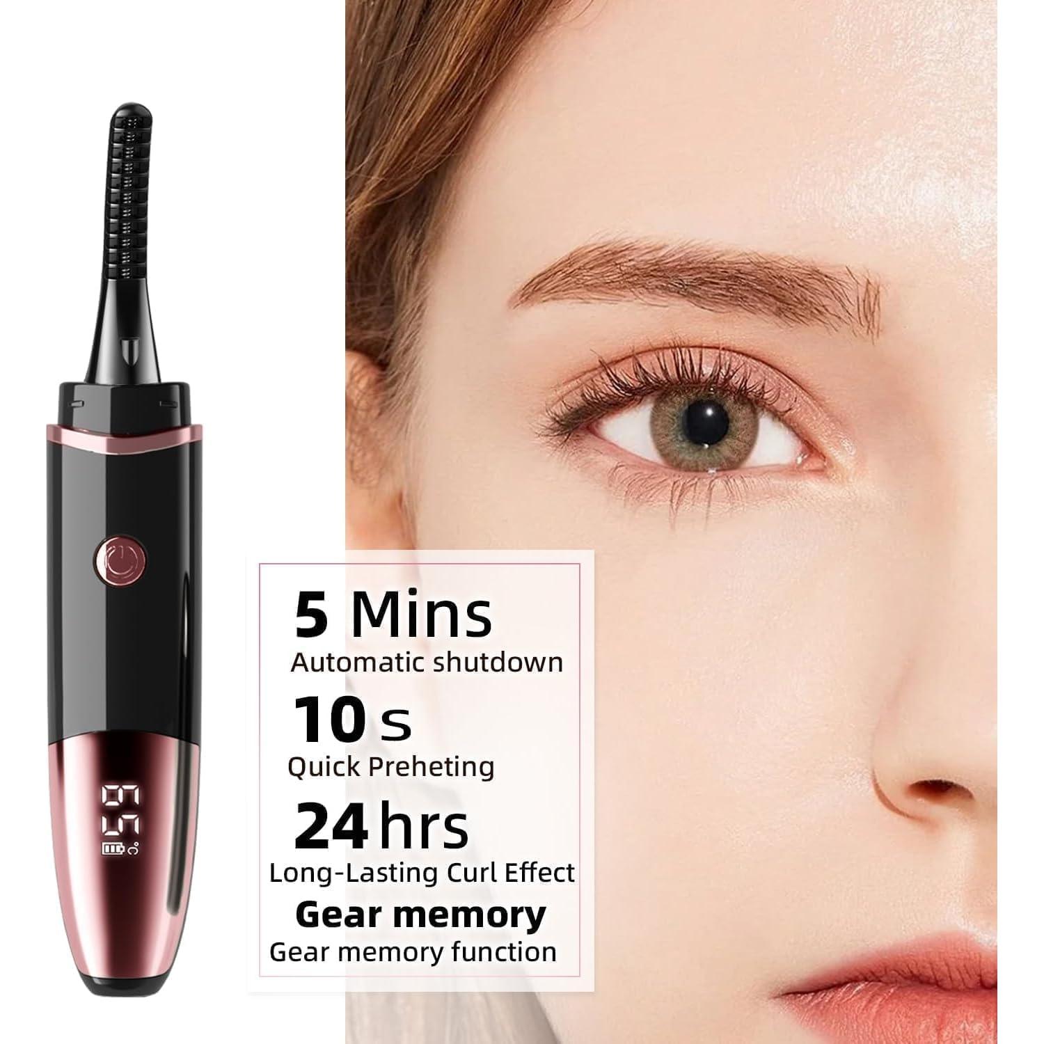 Rizador de Pestañas Eléctrico DUHPLL Recargable LED 24h