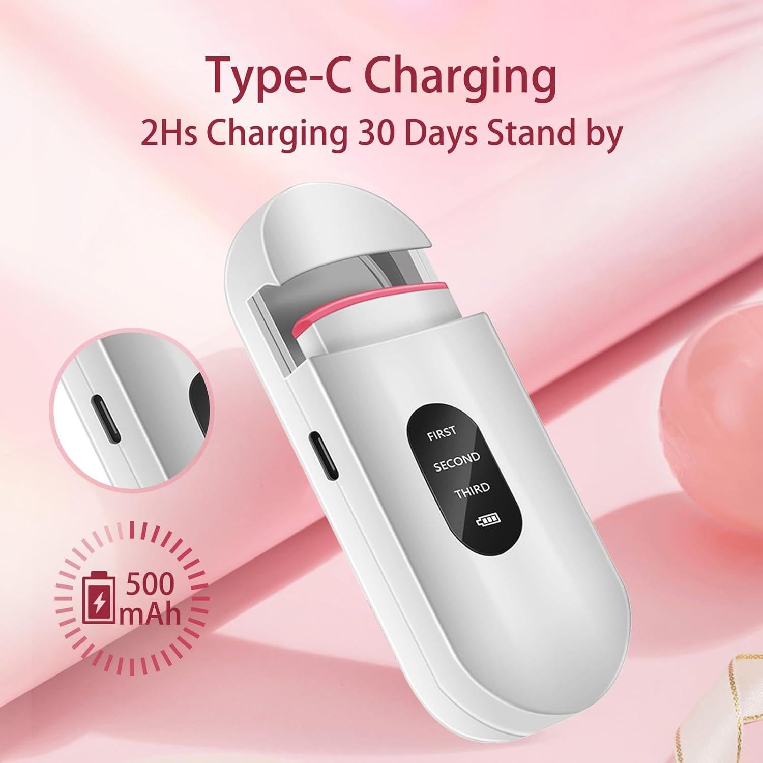 Rizador de Pestañas Eléctrico LinkUlySky 40-60°C Recargable