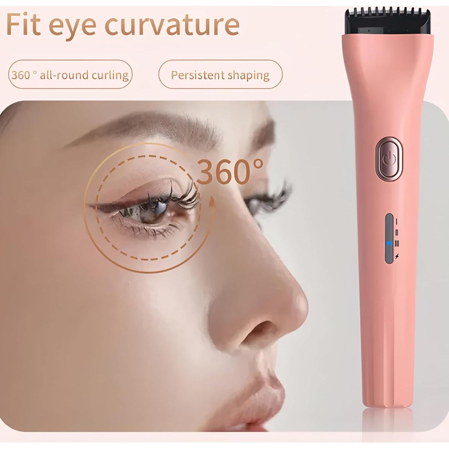 Rizador de Pestañas Eléctrico PINjiaju Rosa 3 Temperaturas
