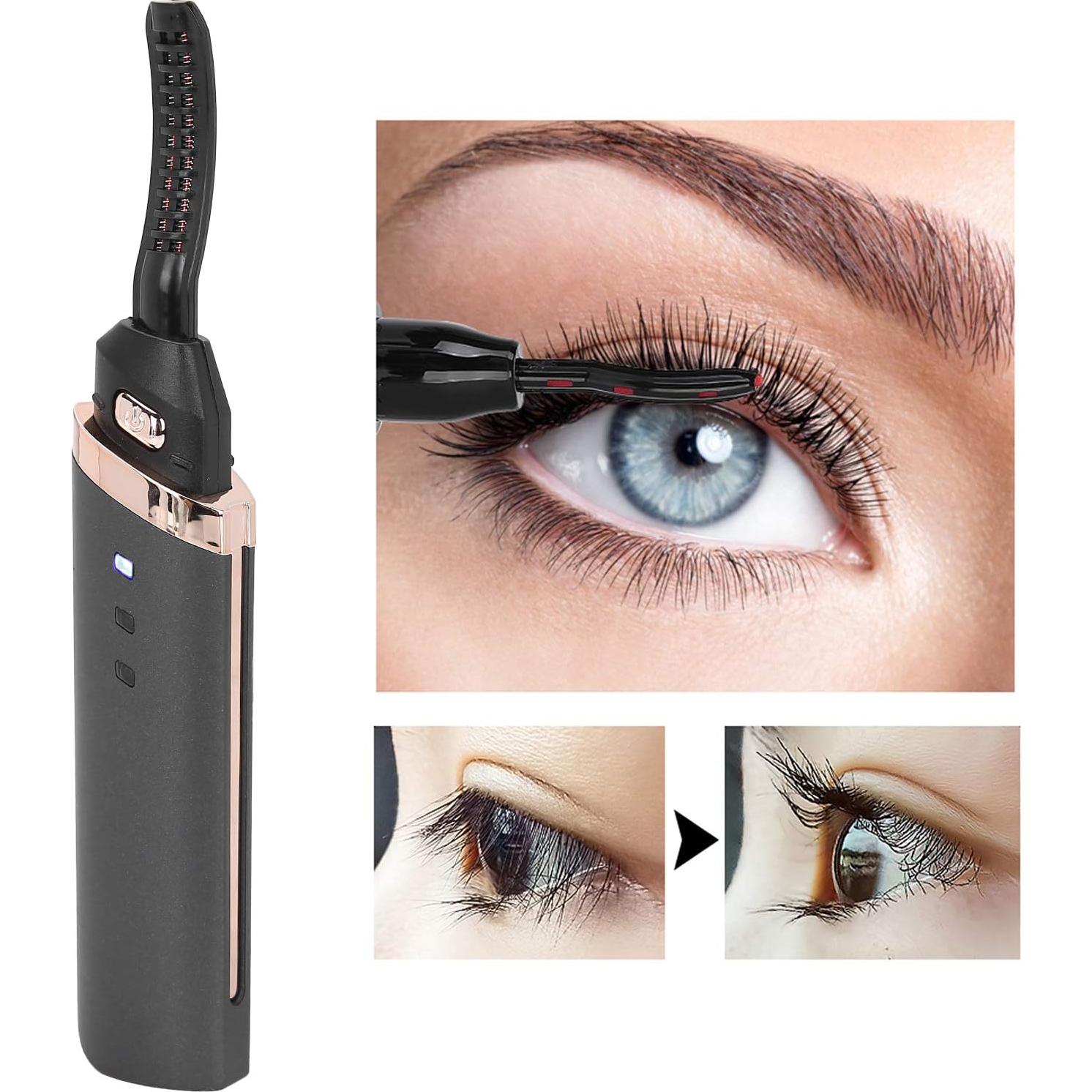 Rizador de Pestañas Eléctrico ZJchao USB 3 Niveles Ajustable