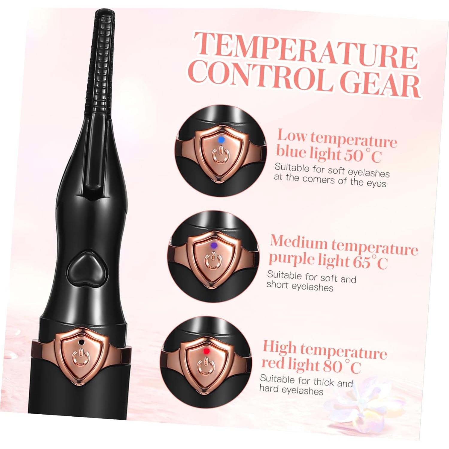 Rizador de Pestañas Eléctrico ULTECHNOVO 3 Modos Temperatura