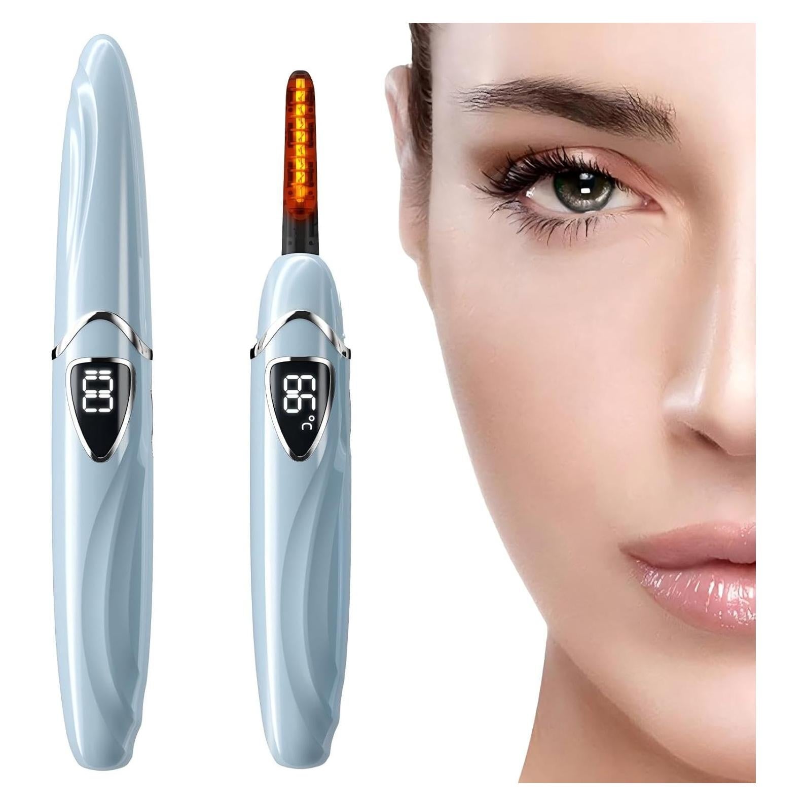 Rizador de Pestañas Eléctrico ZAPAL S600 Recargable Azul Plata