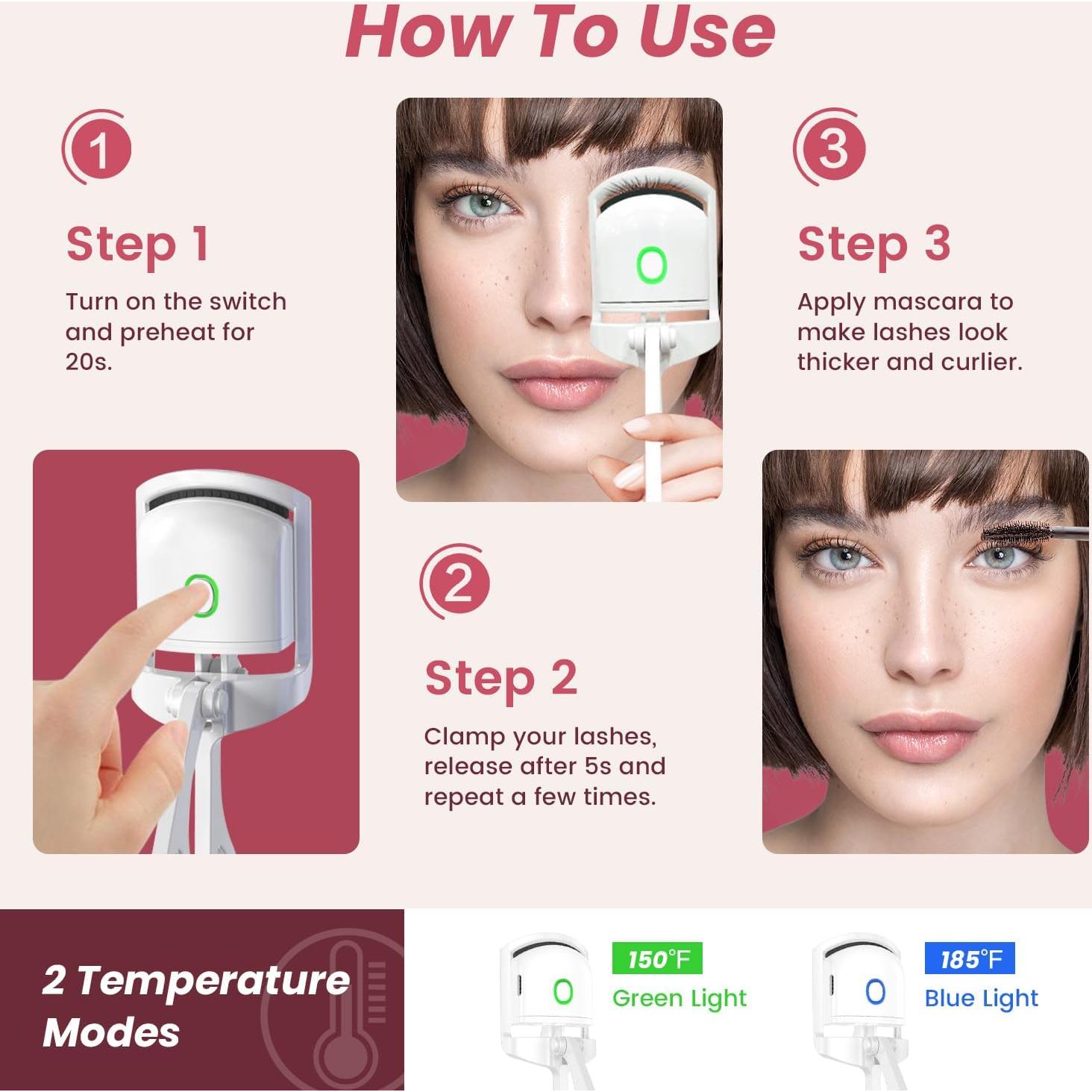 Kit de Rizadores de Pestañas y Recortador de Cejas JanQee