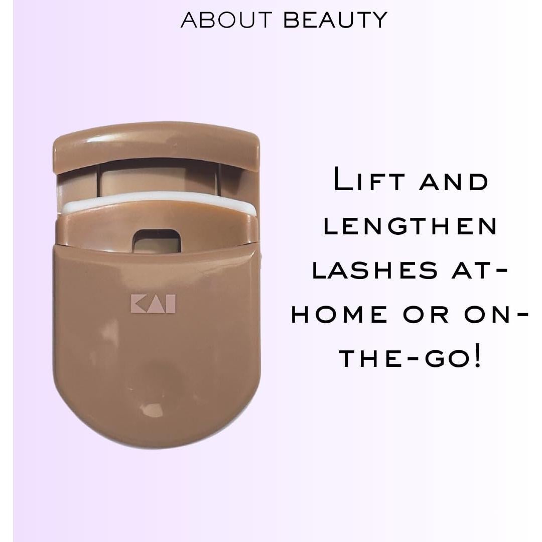 Rizador de Pestañas Compacto About Beauty con Almohadilla