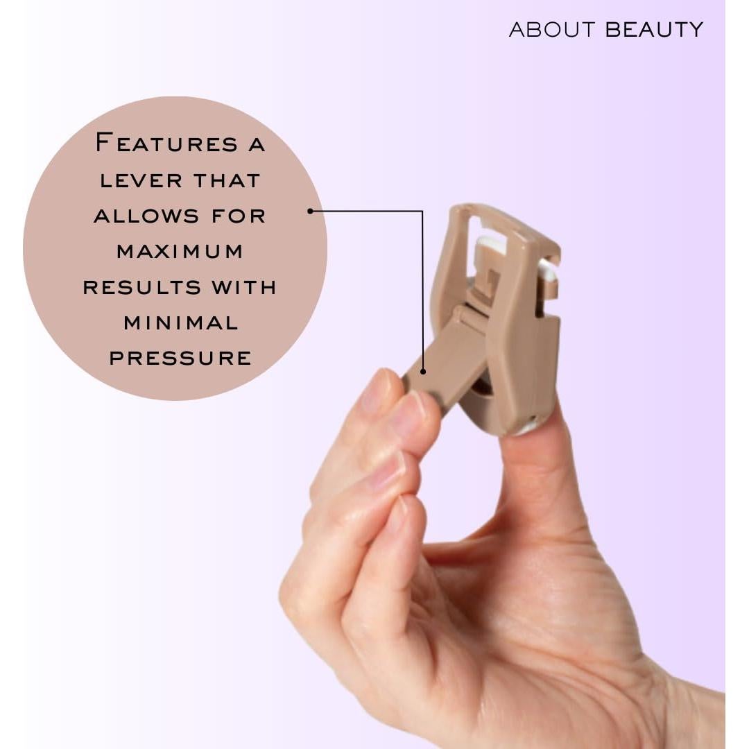 Rizador de Pestañas Compacto About Beauty con Almohadilla