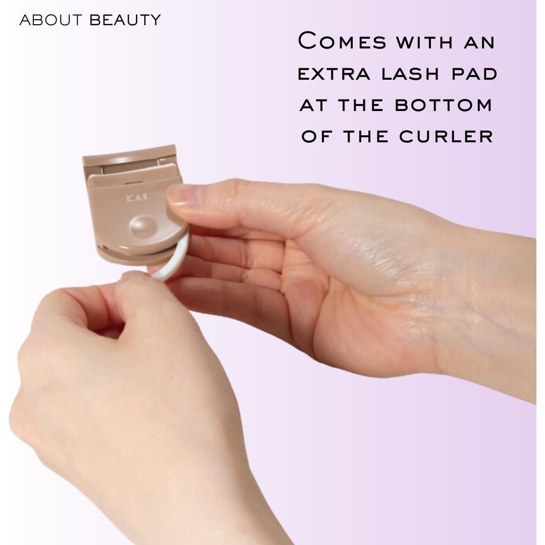 Rizador de Pestañas Compacto About Beauty con Almohadilla