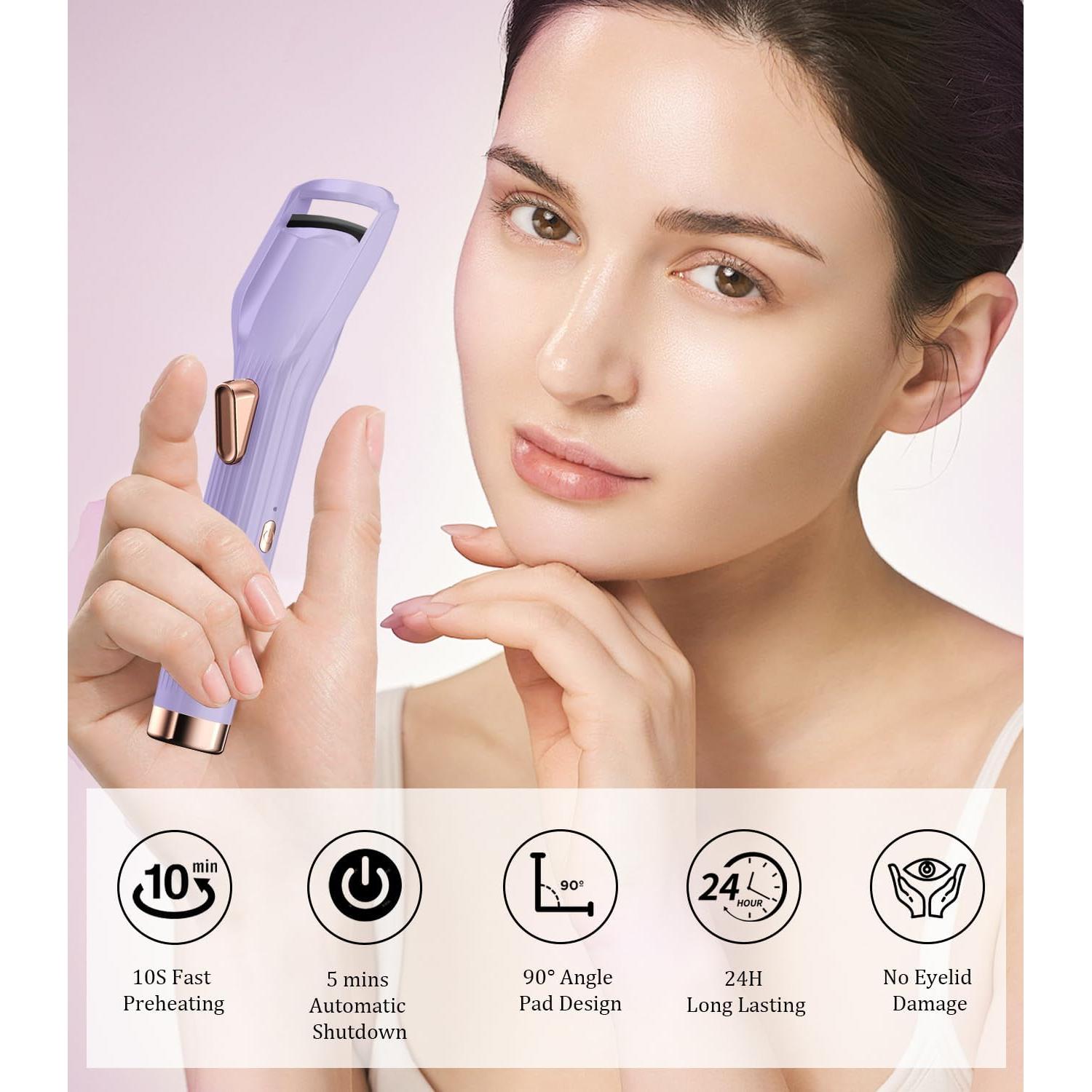 Rizador de Pestañas Eléctrico Acavado Avd-HBC - Calentamiento Rápido 10s