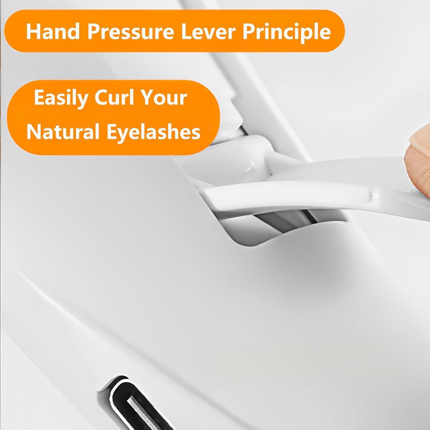 Rizador de Pestañas Eléctrico PINjiaju Blanco, Calentamiento Rápido 8s