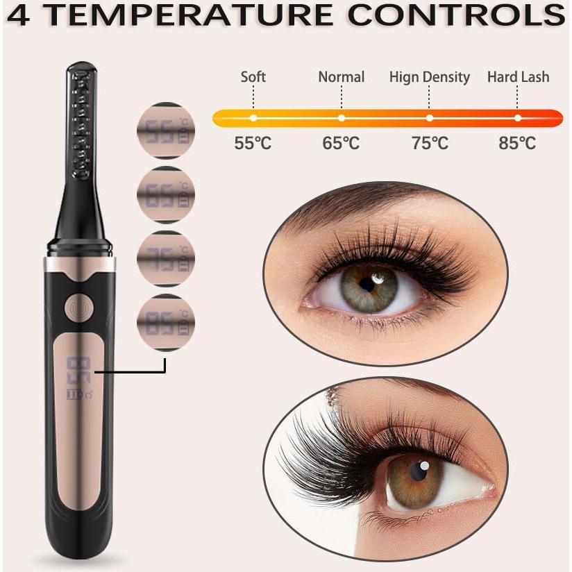 Rizador de Pestañas Eléctrico Yeowdeo Q1056 con 4 Modos y Pantalla LED