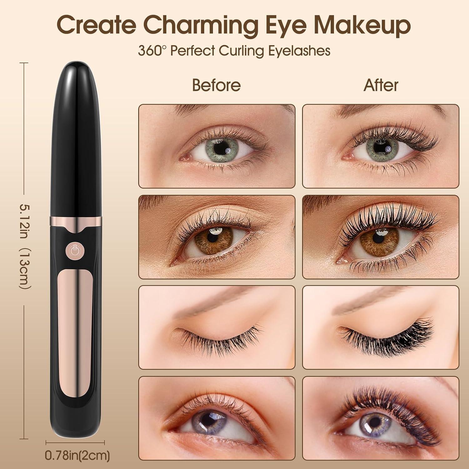 Rizador de Pestañas Eléctrico Pkywars, Calentamiento Rápido 3s