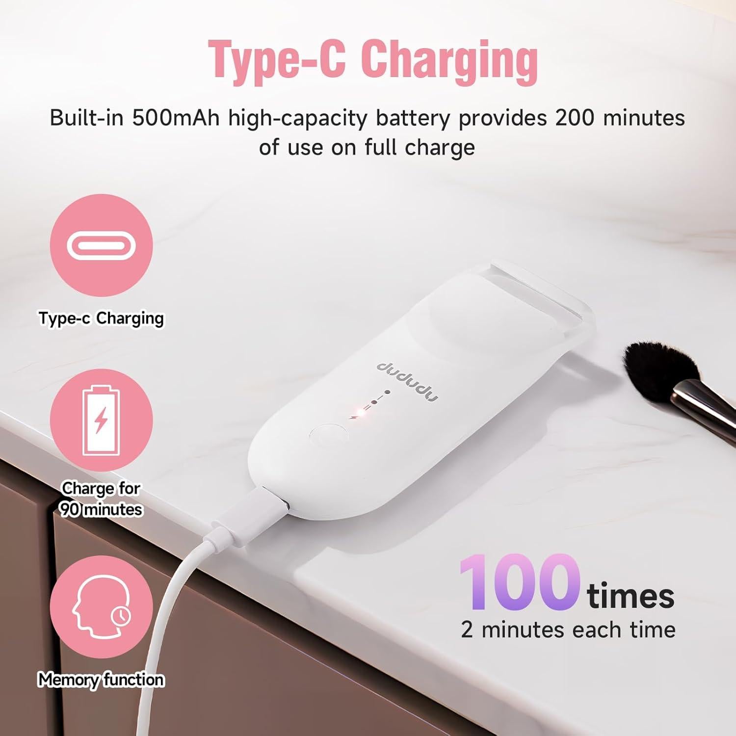 Rizador de Pestañas Calentado DUDUDU Mini Blanco 2 Niveles