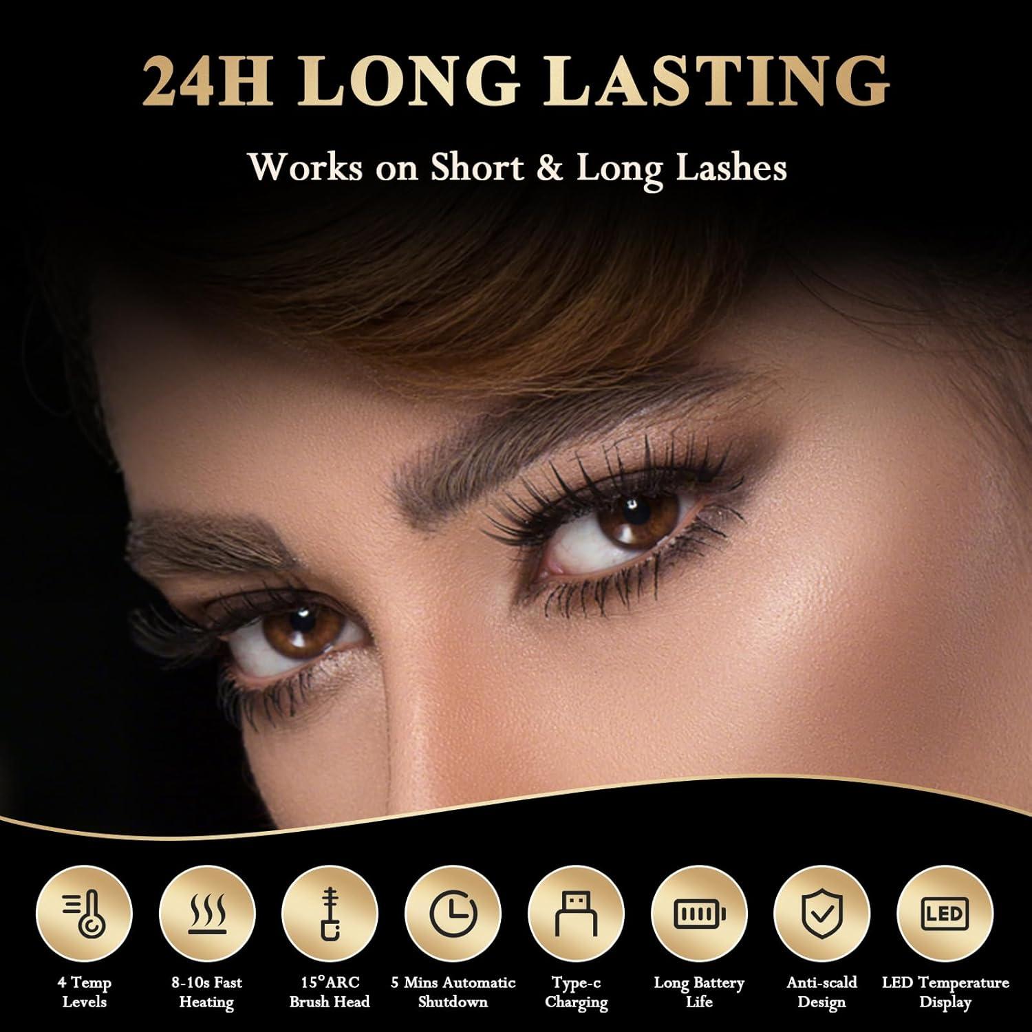 Rizador de Pestañas Eléctrico Morevee Blanco 4 Modos 24h