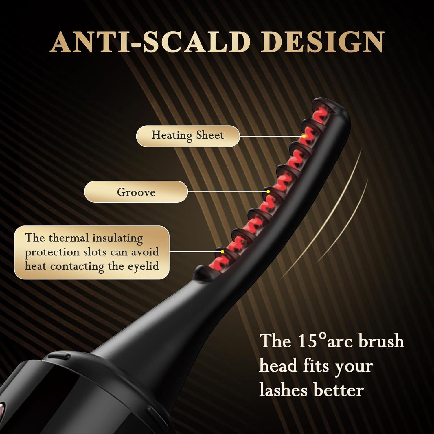 Rizador de Pestañas Eléctrico Morevee Blanco 4 Modos 24h