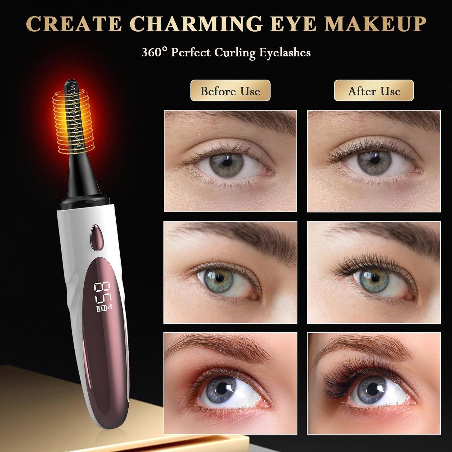 Rizador de Pestañas Eléctrico Morevee Blanco 4 Modos 24h