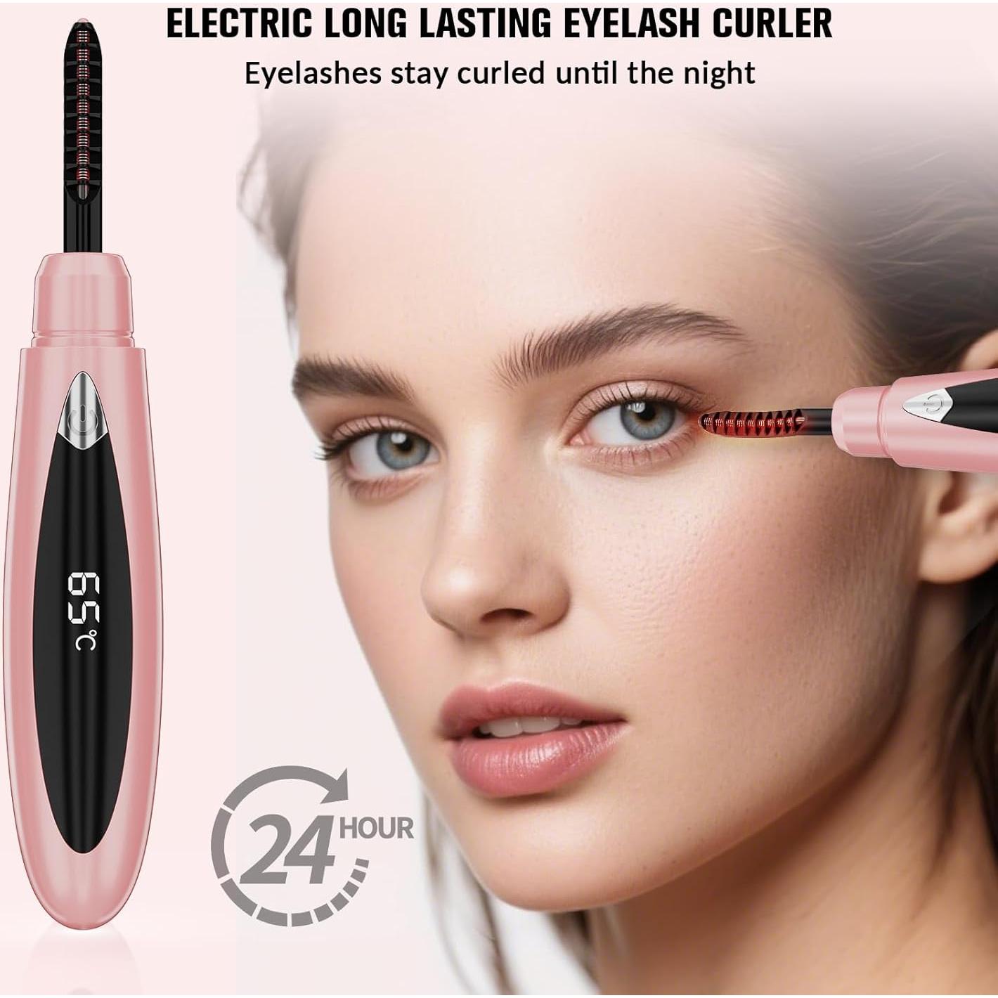 Rizador de Pestañas Calentado Pkywars Rosa 3 Temperaturas