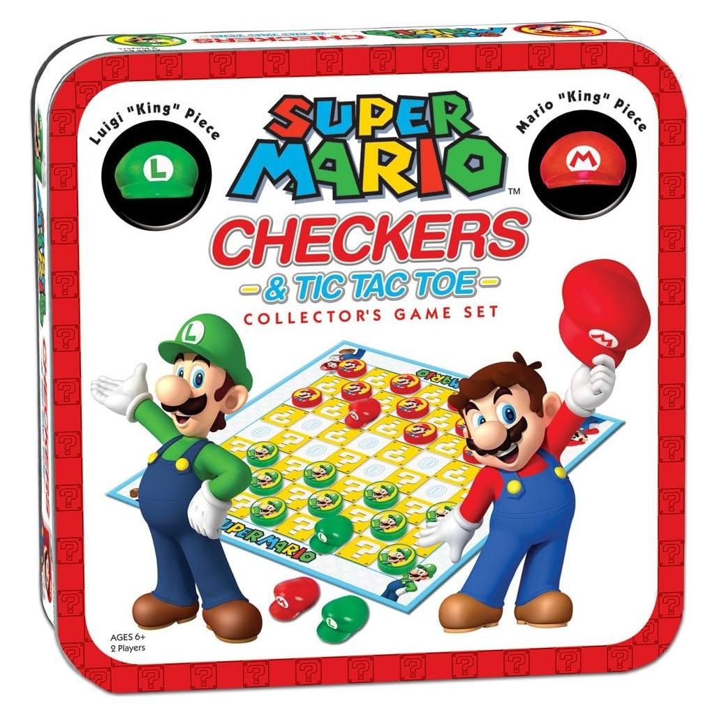 Juego de Damas y Tres en Raya Super Mario Bros - Colección