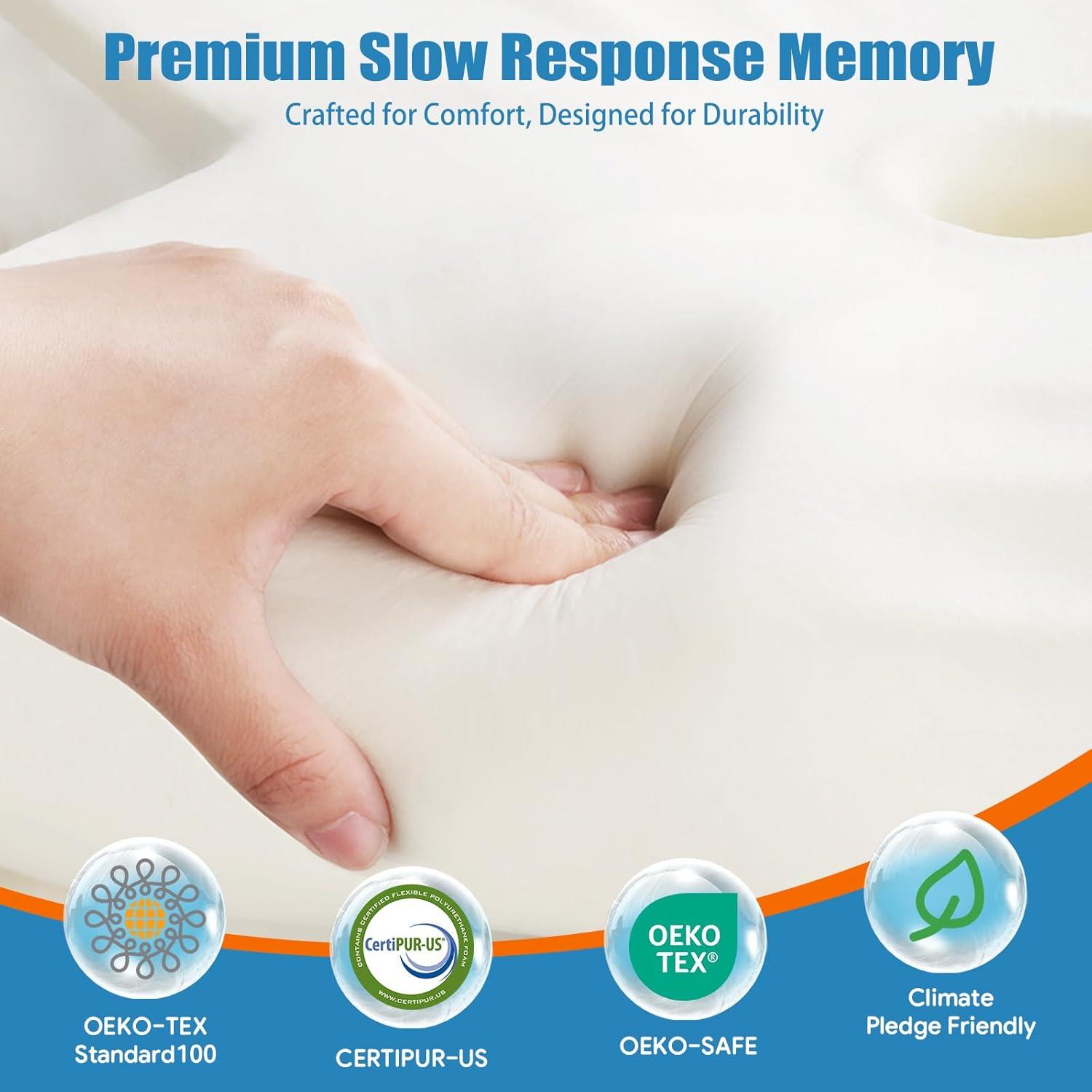 Almohada Cervical Ergonómica TranquilMoments Queen x2 - Espuma con Memoria