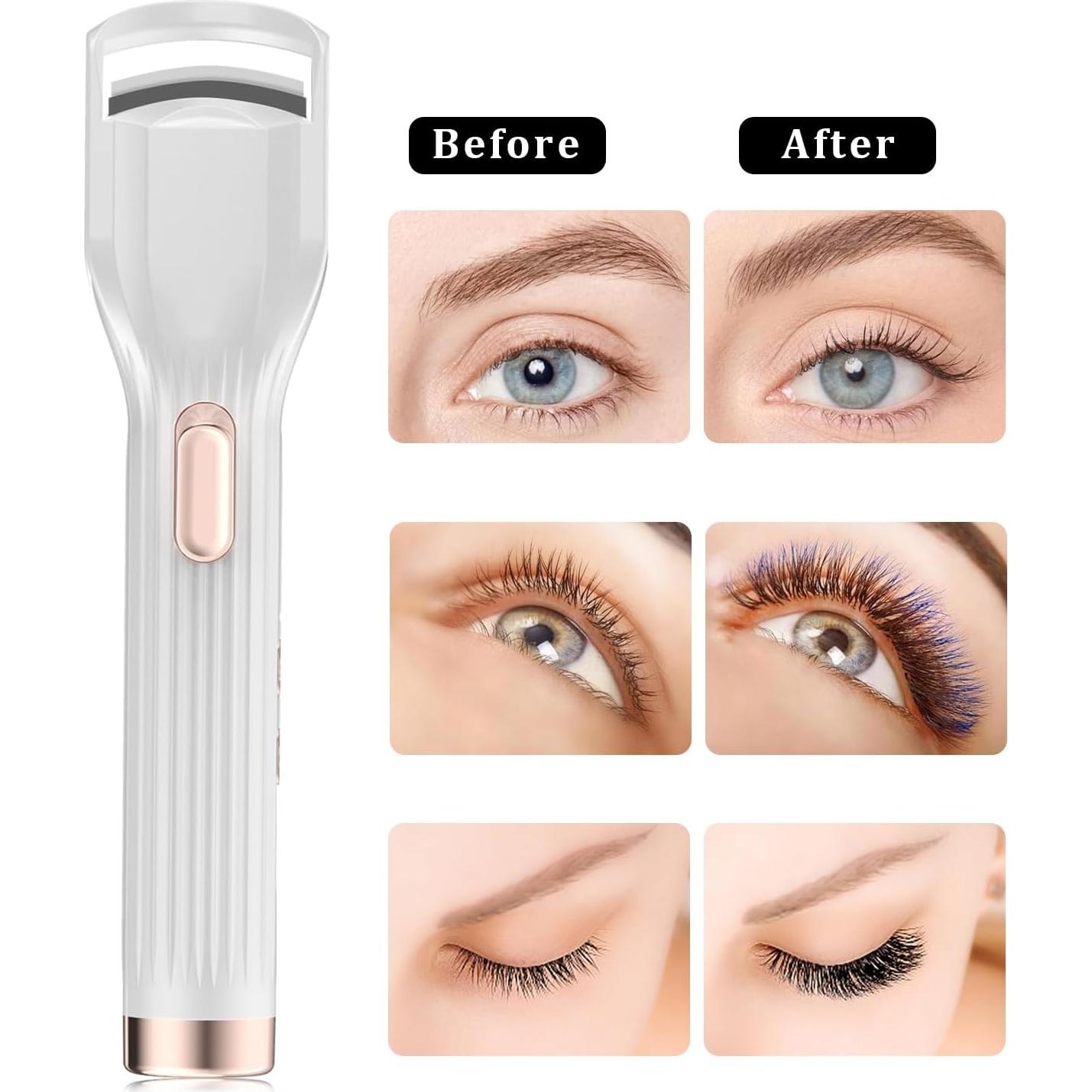 Rizador de Pestañas Eléctrico Acavado - Calentamiento 10s - 2 Modos