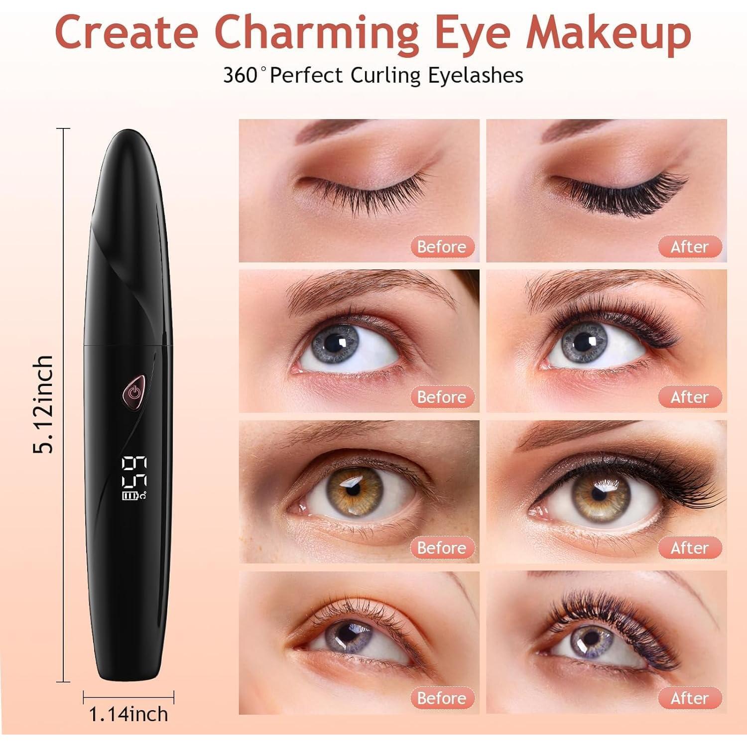 Rizador de Pestañas Calentado Valiayi con 4 Modos y Pantalla LED