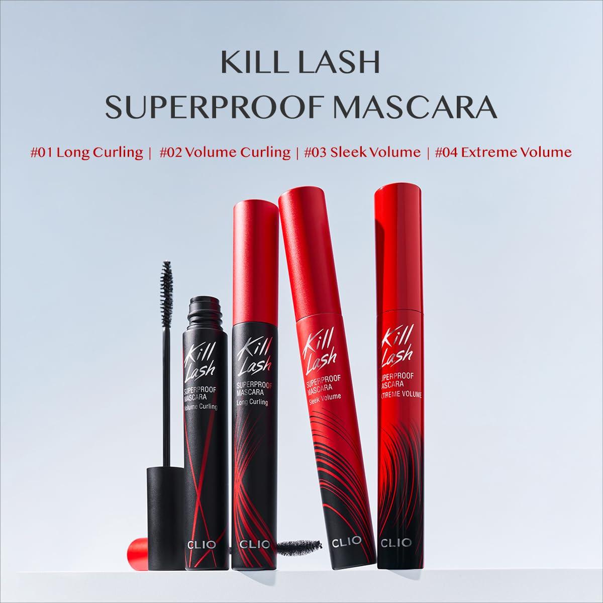 Máscara de Pestañas CLIO Kill Lash Superproof 13cm Negra