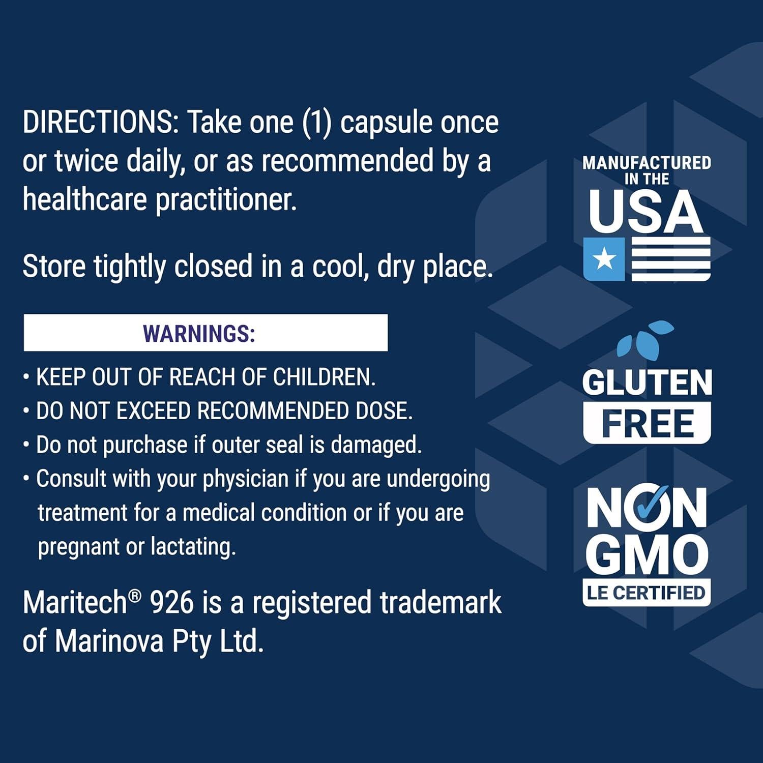 Suplemento Fucoidan Life Extension Maritech 926 60 Cápsulas