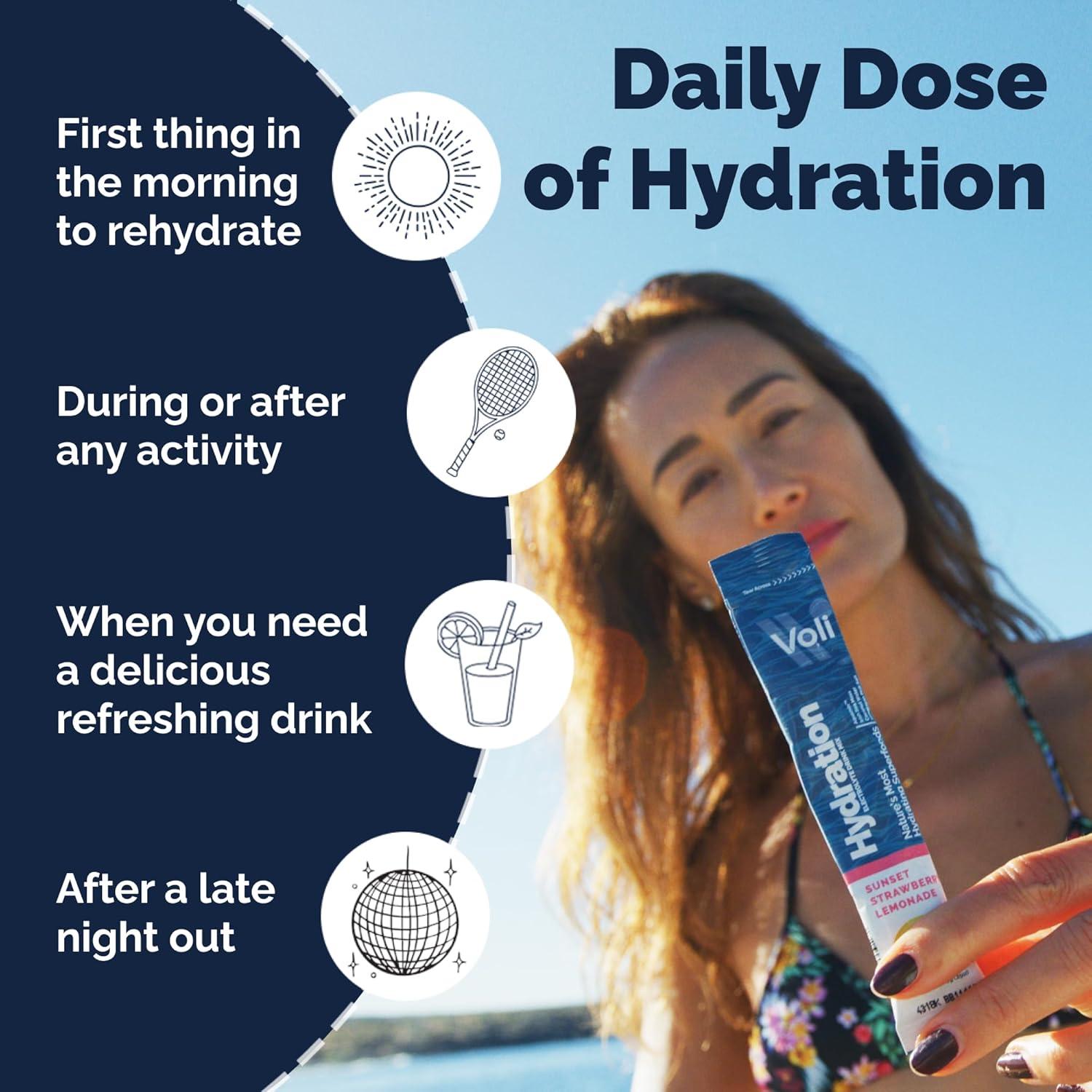 Paquetes de Polvo de Electrolitos Voli Frambuesa 15 Unidades