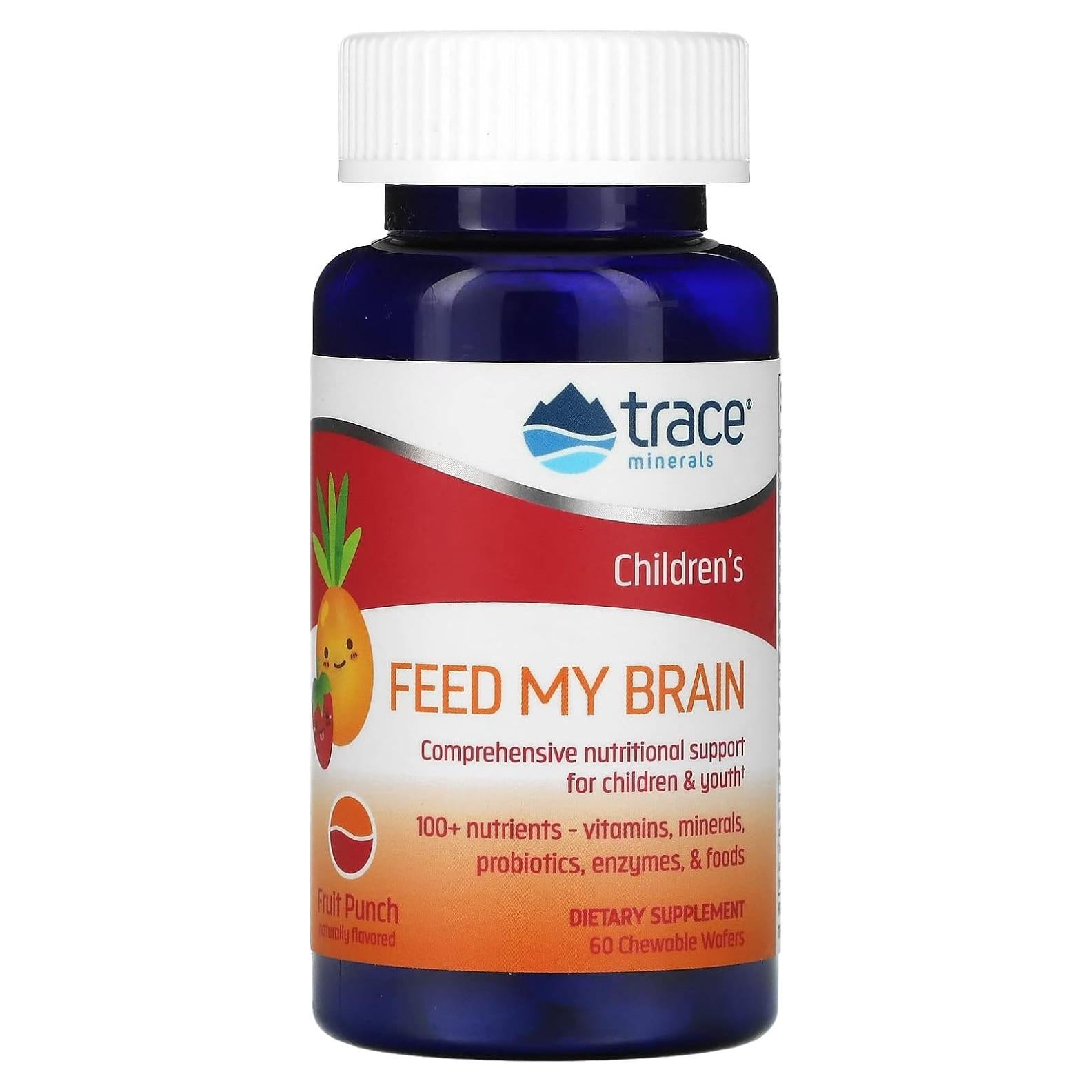 Suplemento Alimenticio Trace Minerals Feed My Brain Niños 60 Tabletas