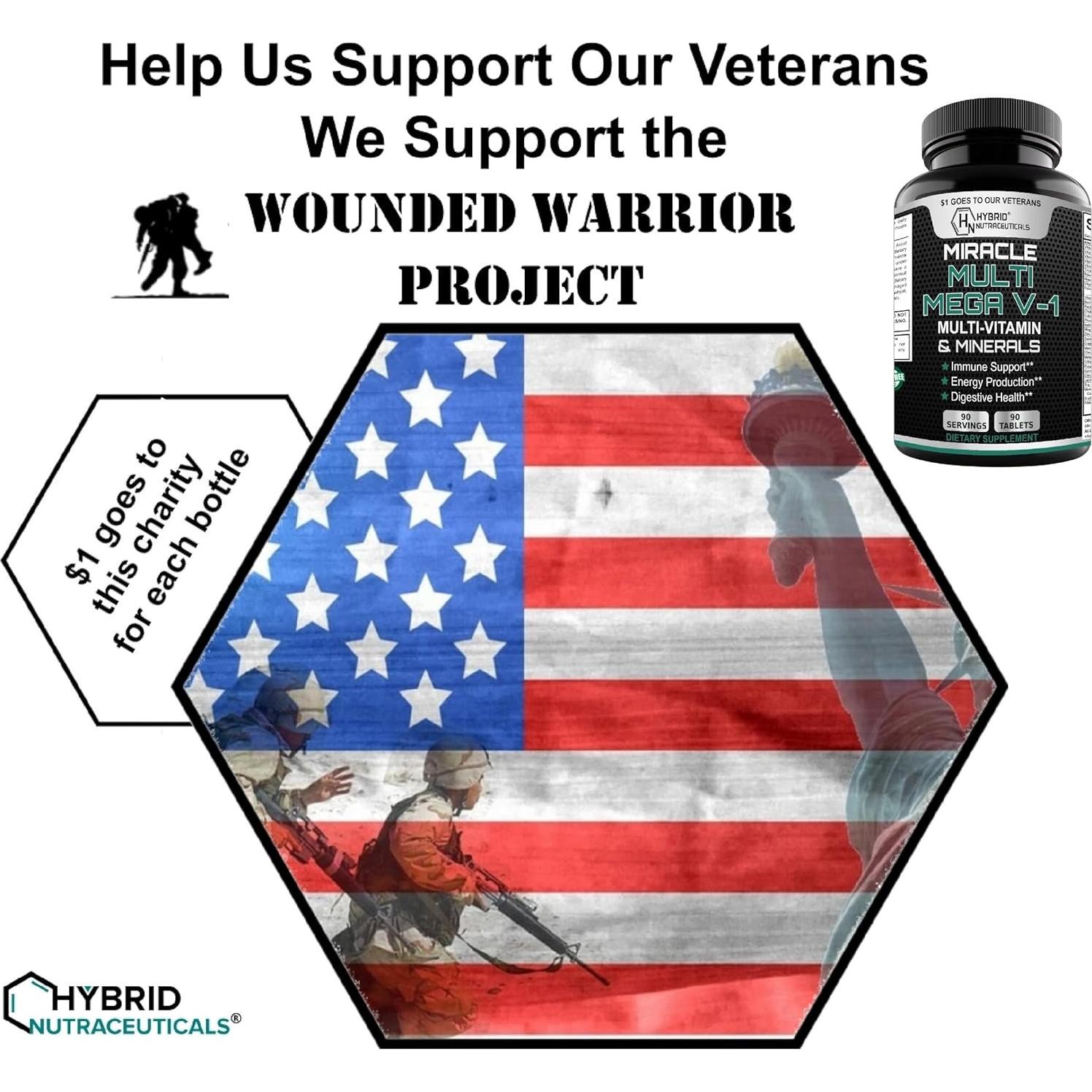 Multivitamina MEGAV-1 Hybrid Nutraceuticals - 90 tabletas