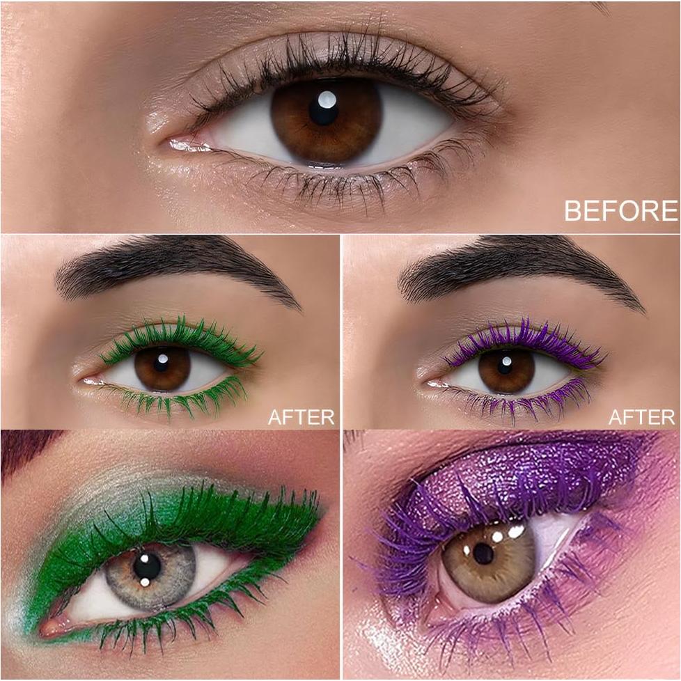 BINGBRUSH Set de Máscaras de Pestañas Coloridas 8.8 ml